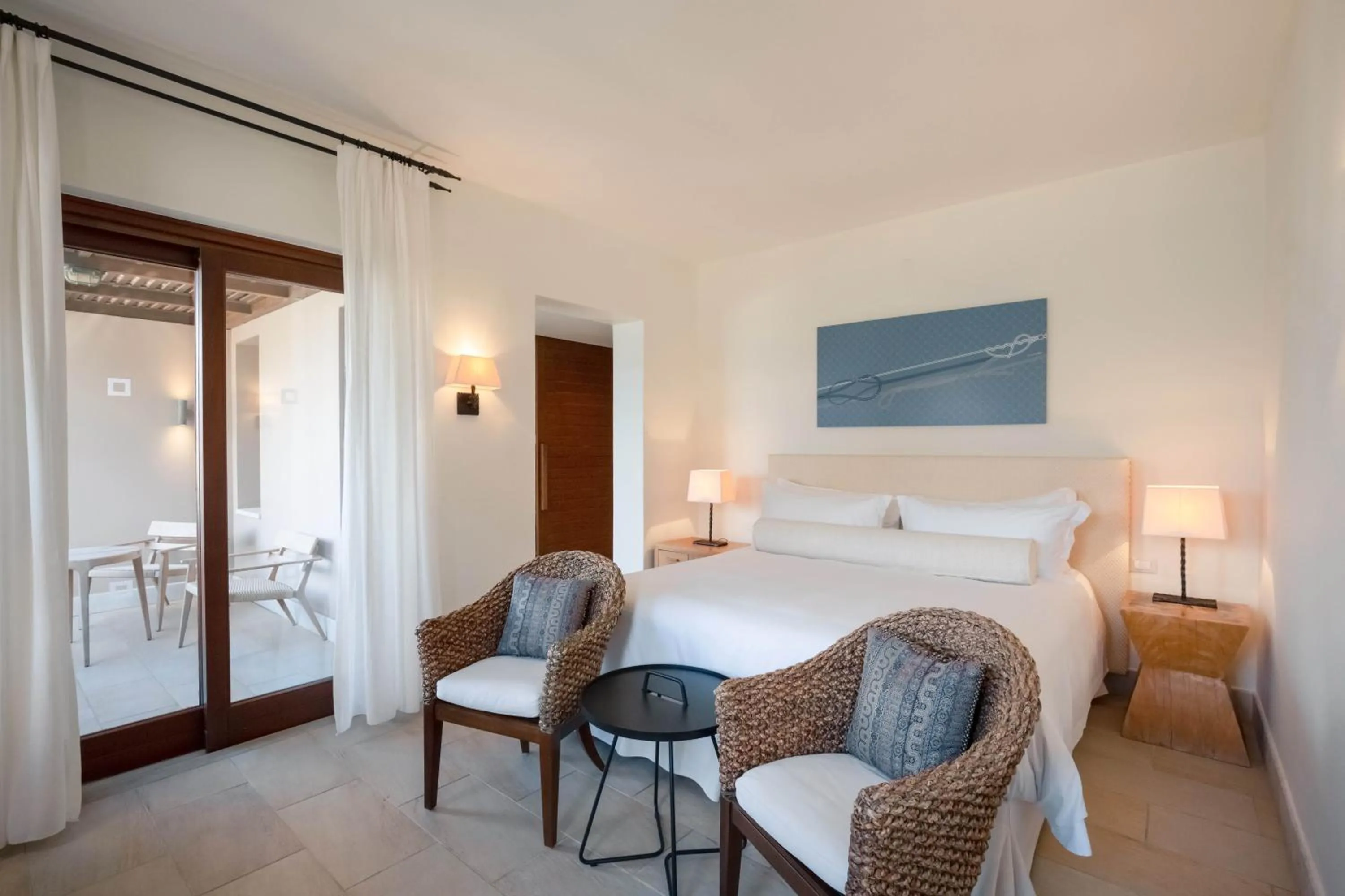 Bedroom, Bed in Phāea Blue - Small Luxury Hotels of the World