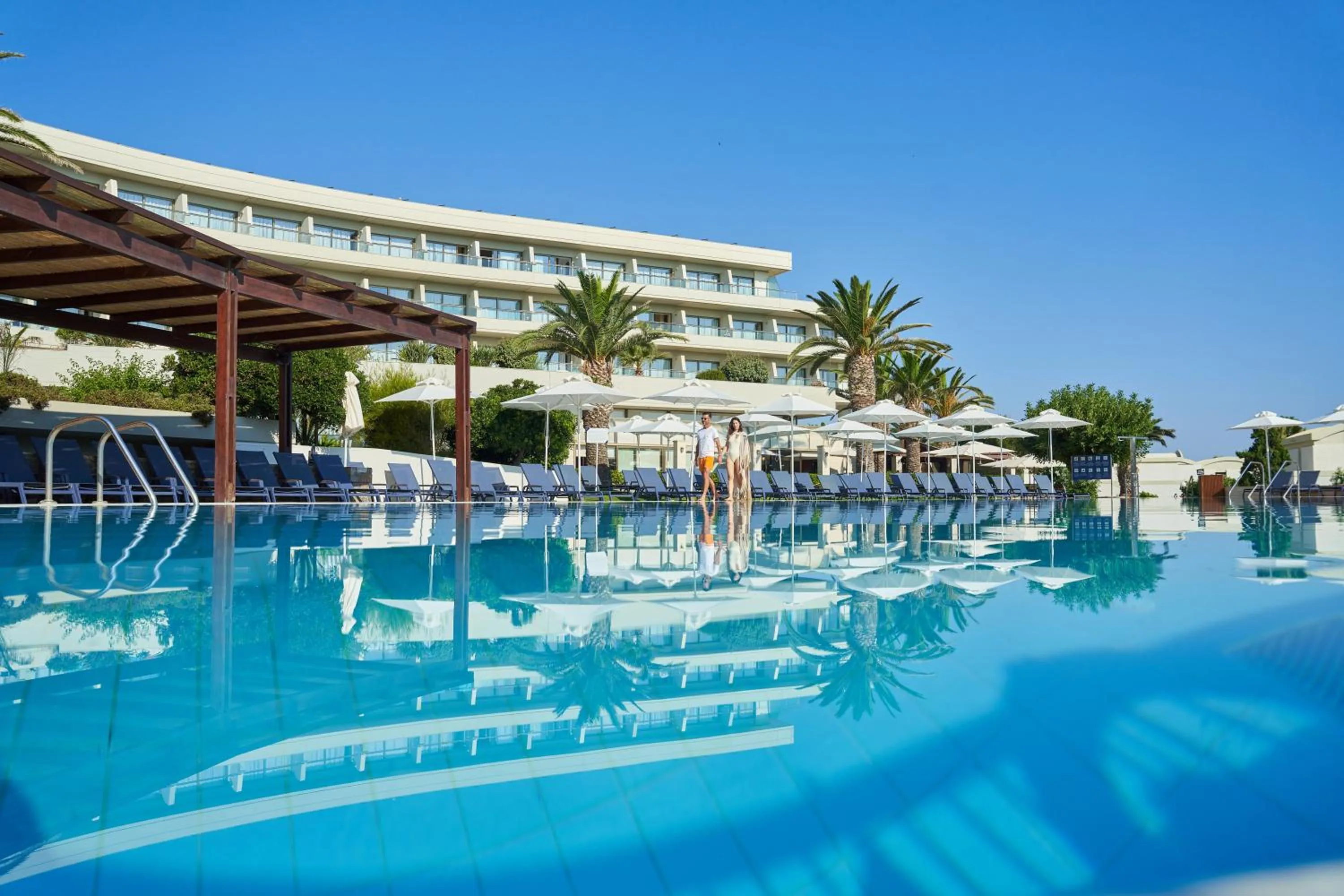 Swimming pool in Agapi Beach Resort Premium All Inclusive