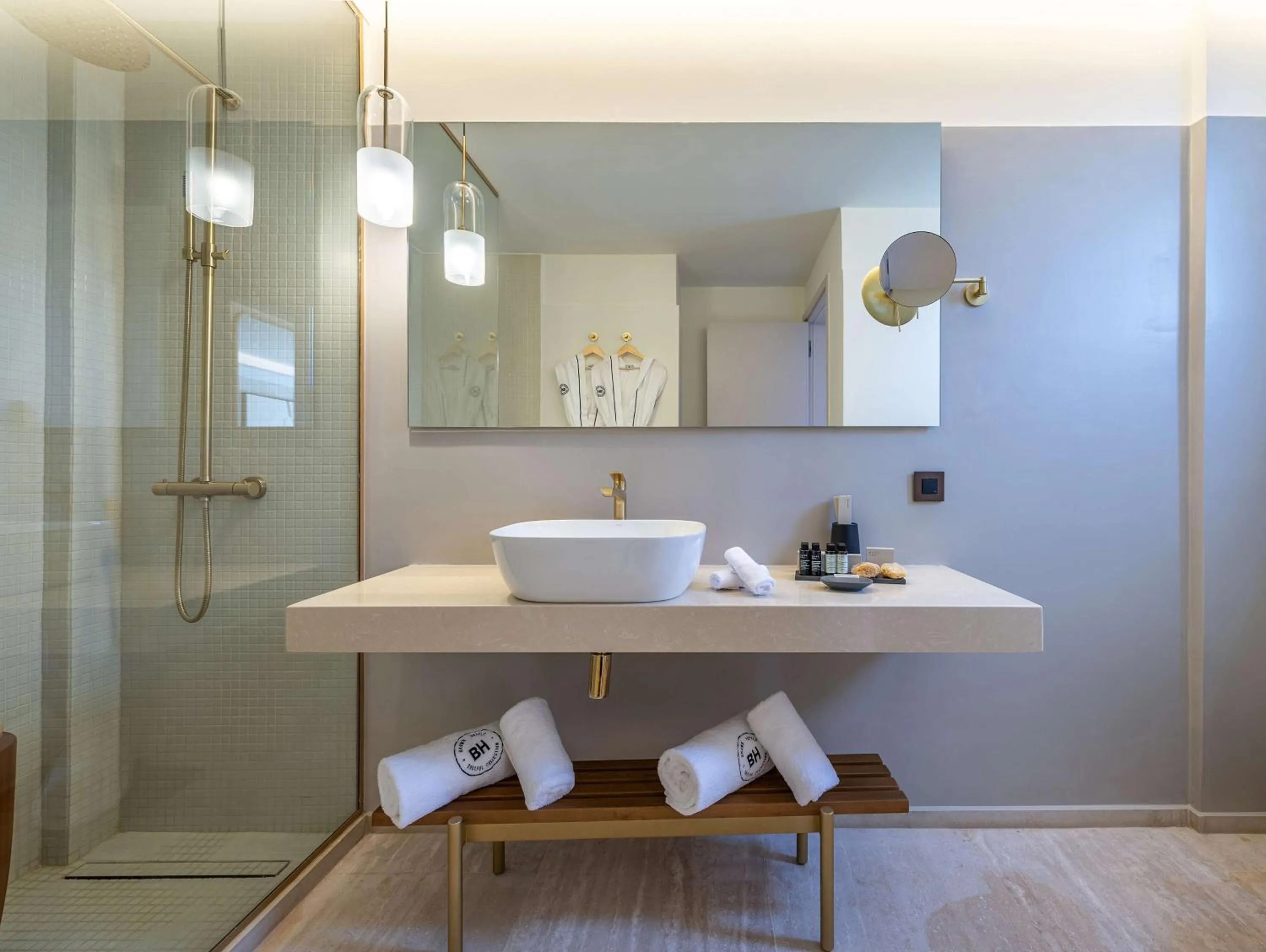 Bathroom in Isla Brown Chania Resort, Curio Collection by Hilton