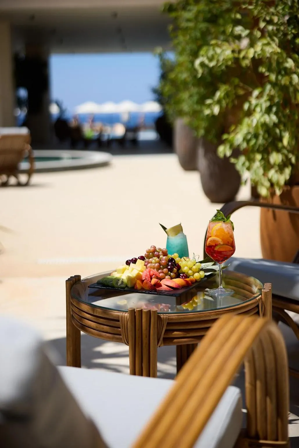 Patio in Isla Brown Chania Resort, Curio Collection by Hilton