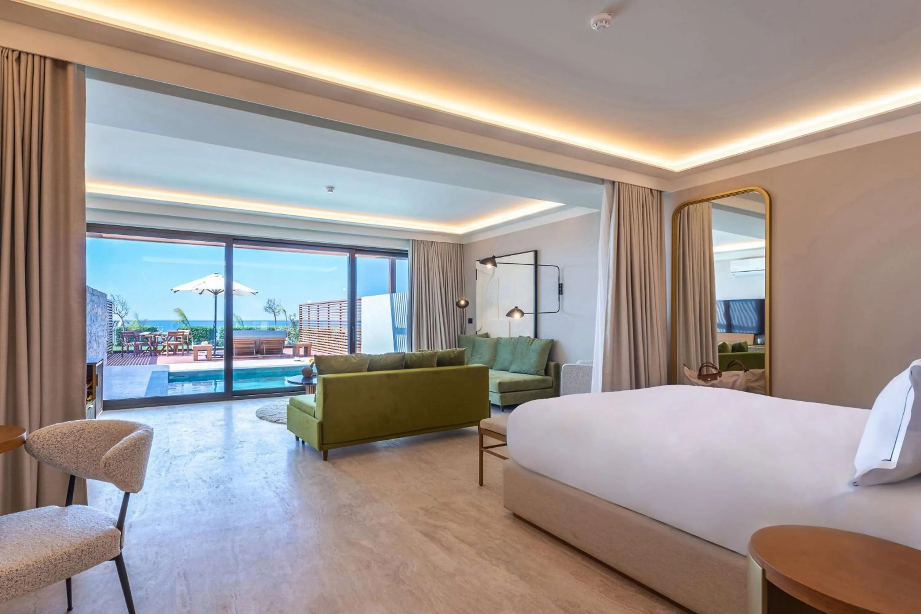 Bed in Isla Brown Chania Resort, Curio Collection by Hilton