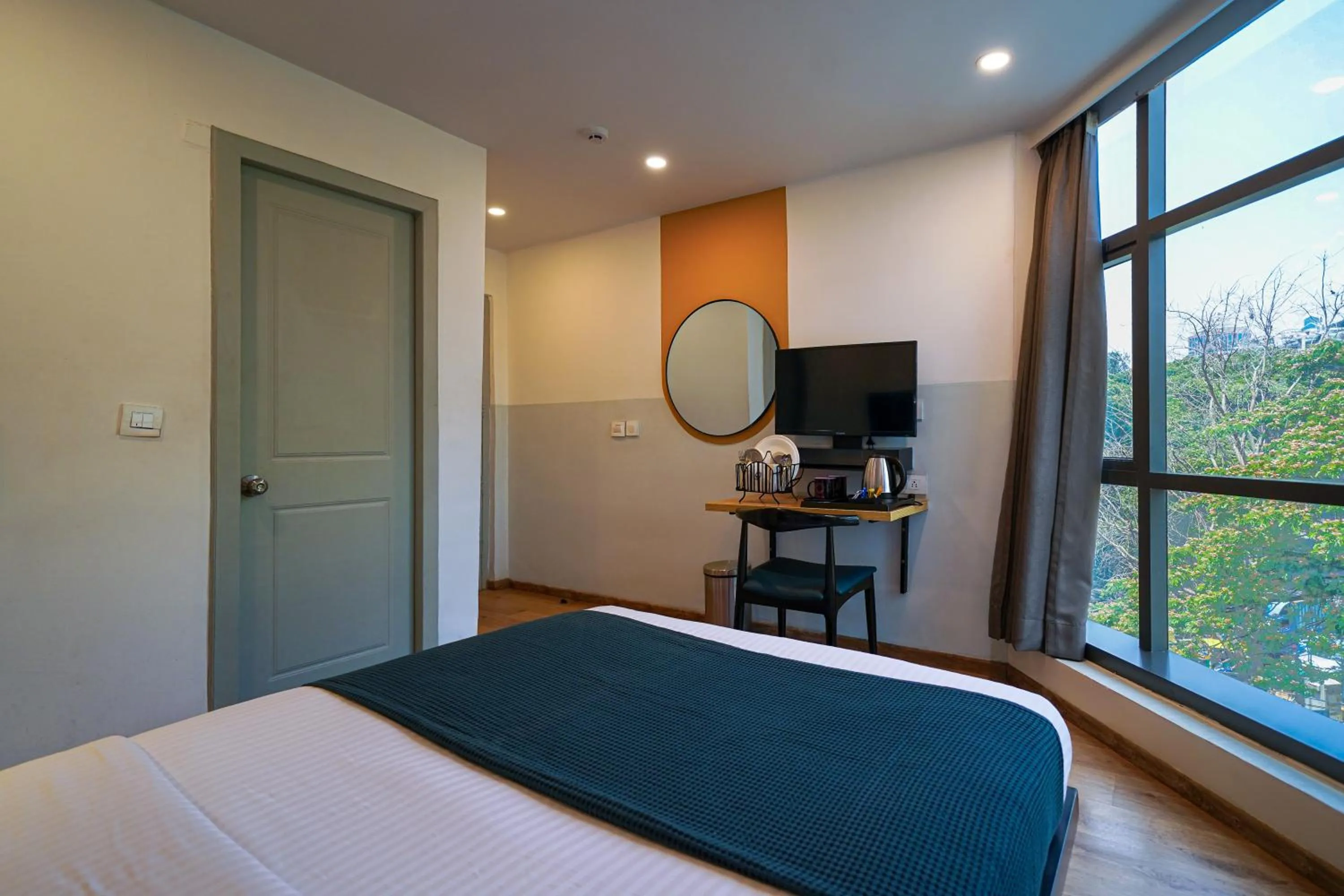 Bed in Olive Zip Richmond Circle by Embassy Group