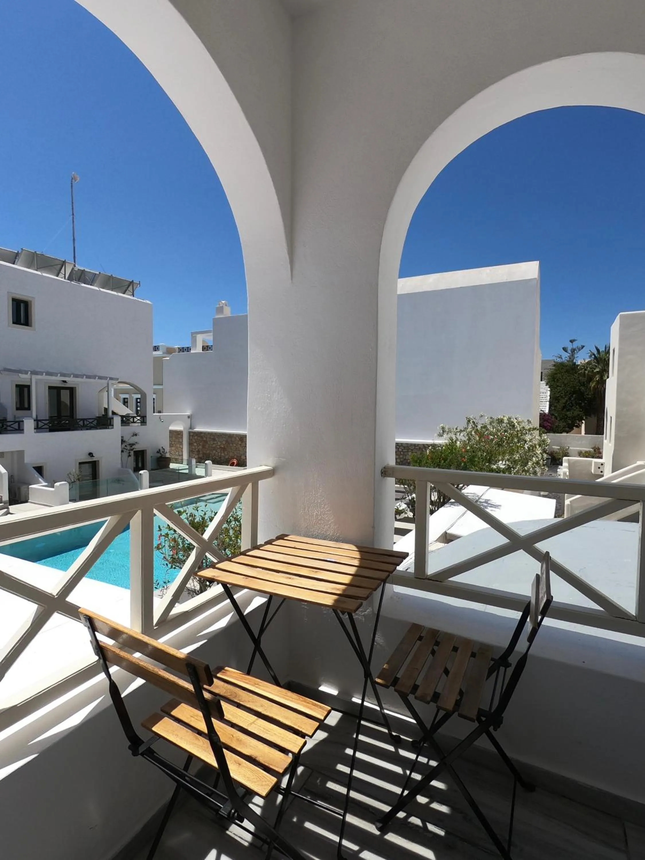 Balcony/Terrace in Anny Studios & Rooms Perissa Beach