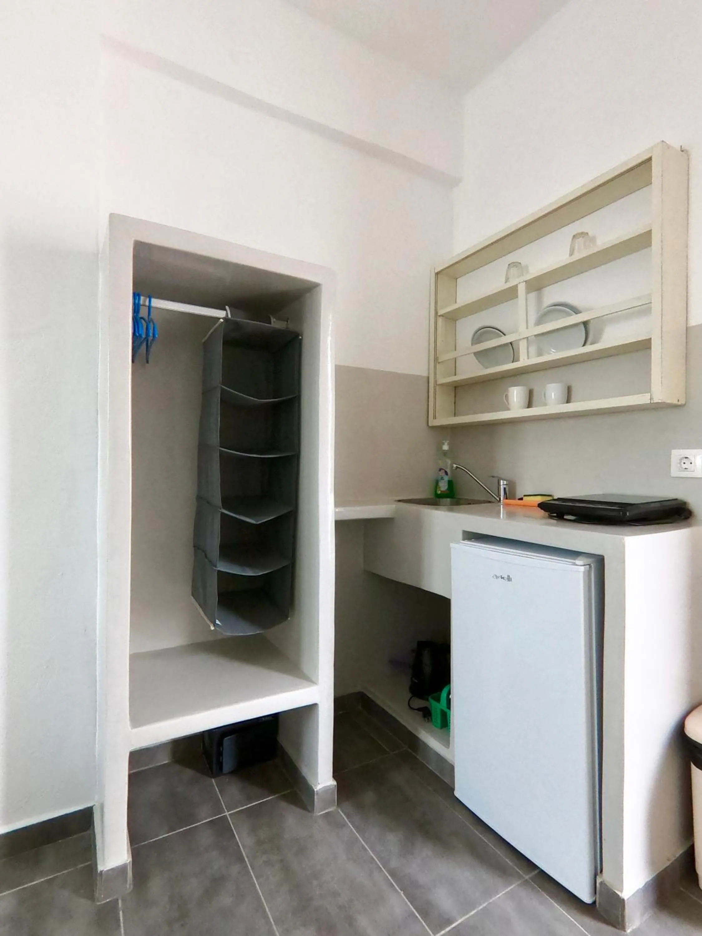 Kitchen or kitchenette in Anny Studios & Rooms Perissa Beach