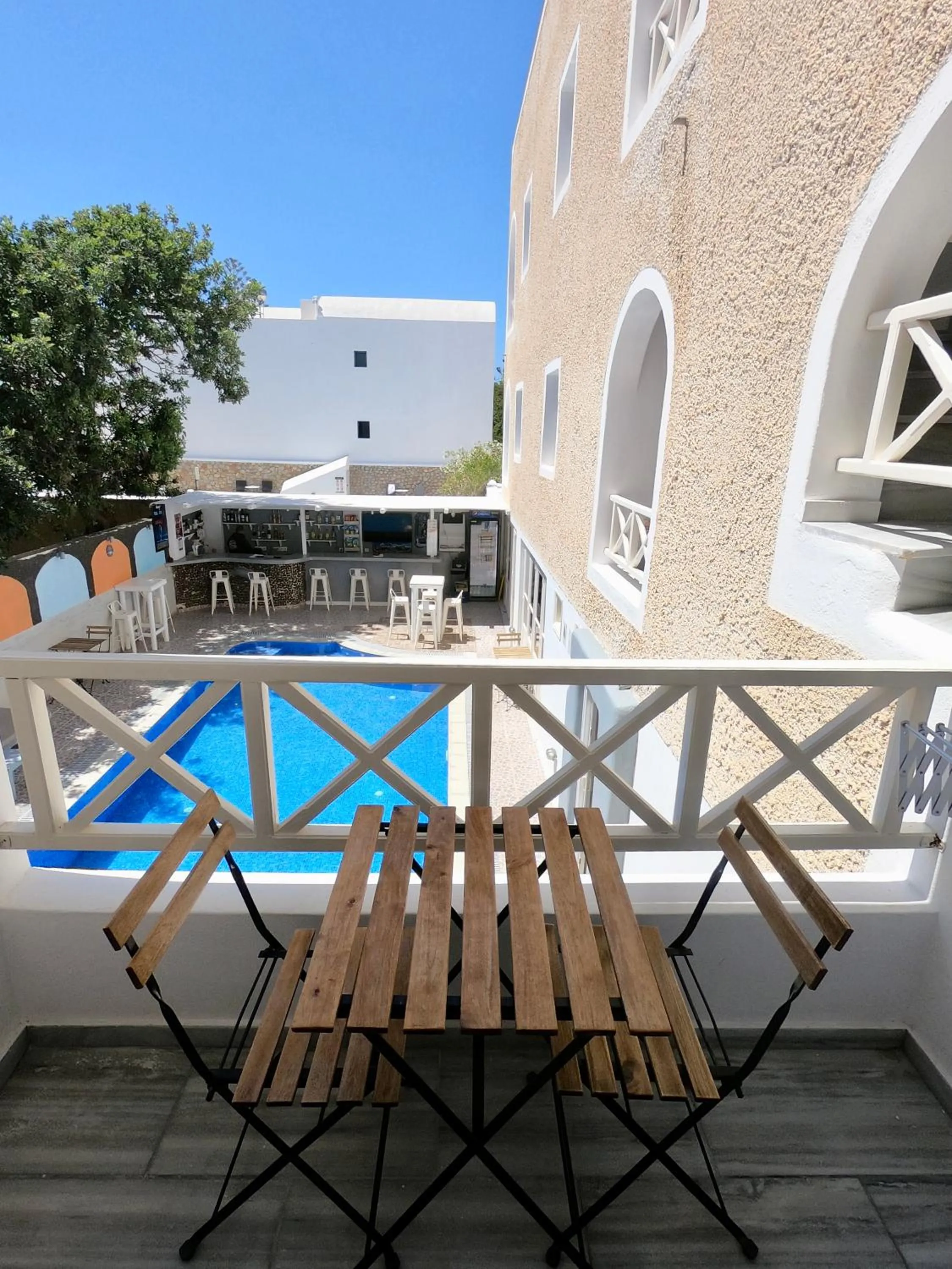 Balcony/Terrace in Anny Studios & Rooms Perissa Beach