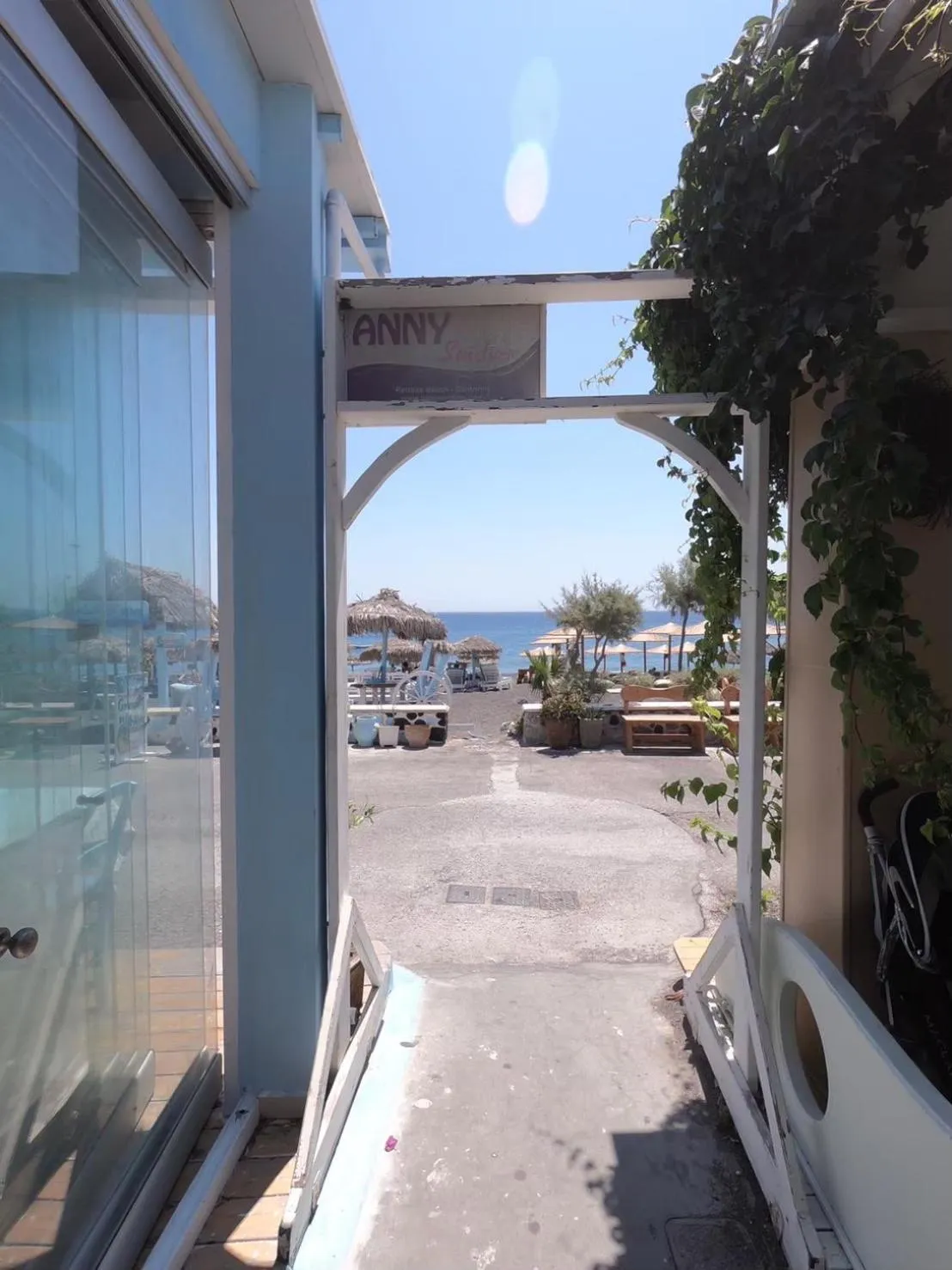 Sea view in Anny Studios & Rooms Perissa Beach