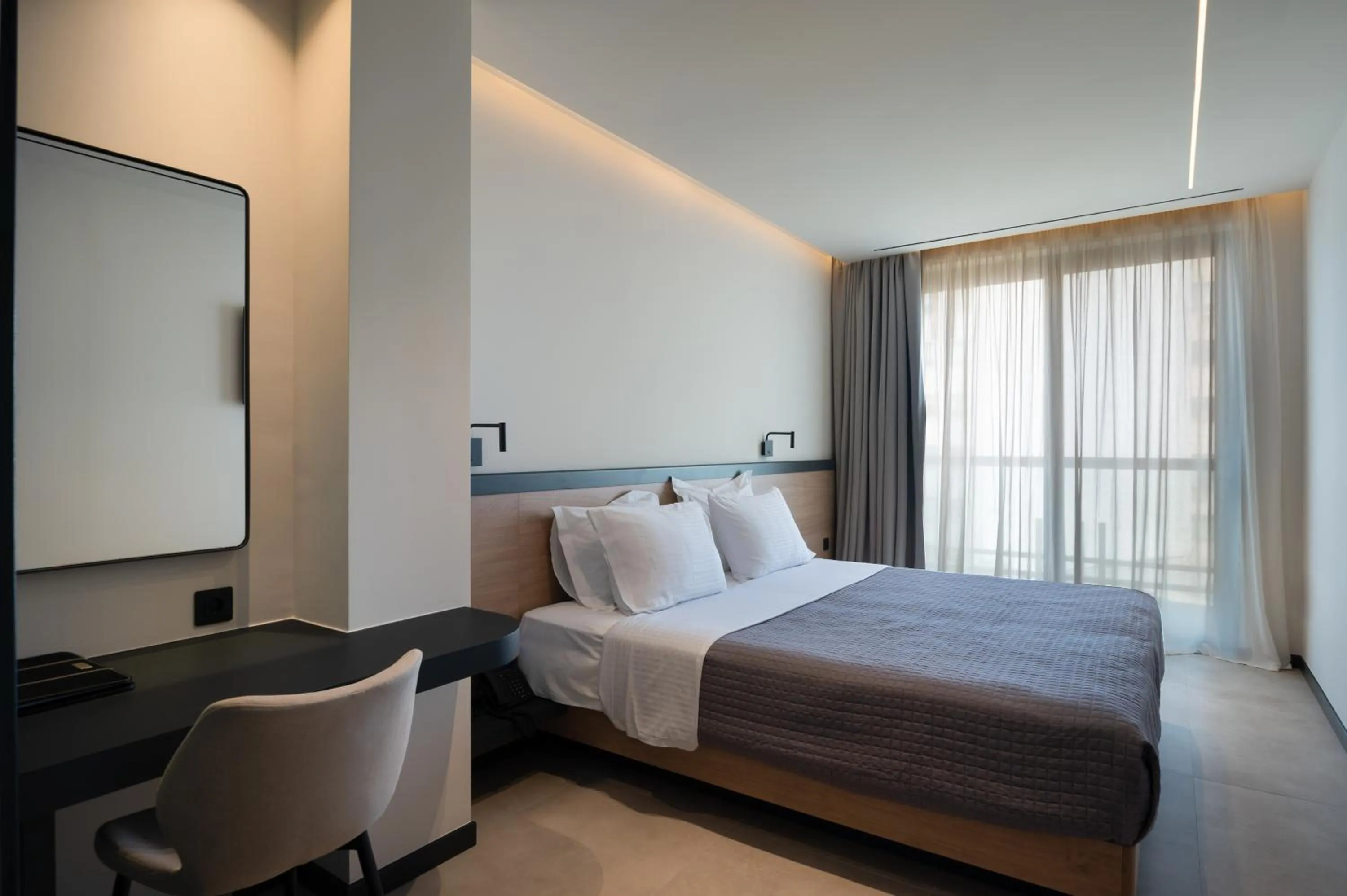 Bed in Nema Hotel Athens