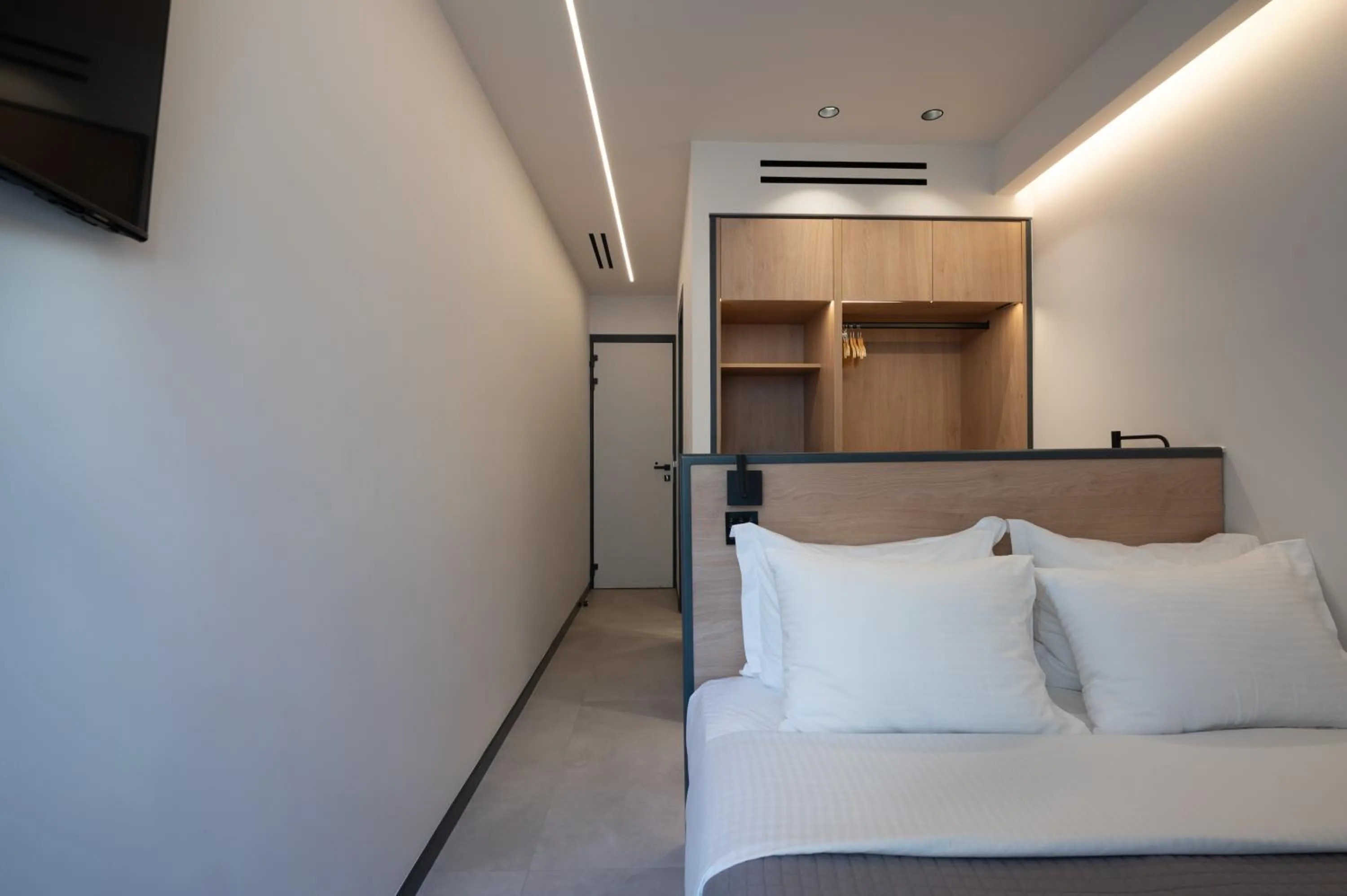 Bed in Nema Hotel Athens