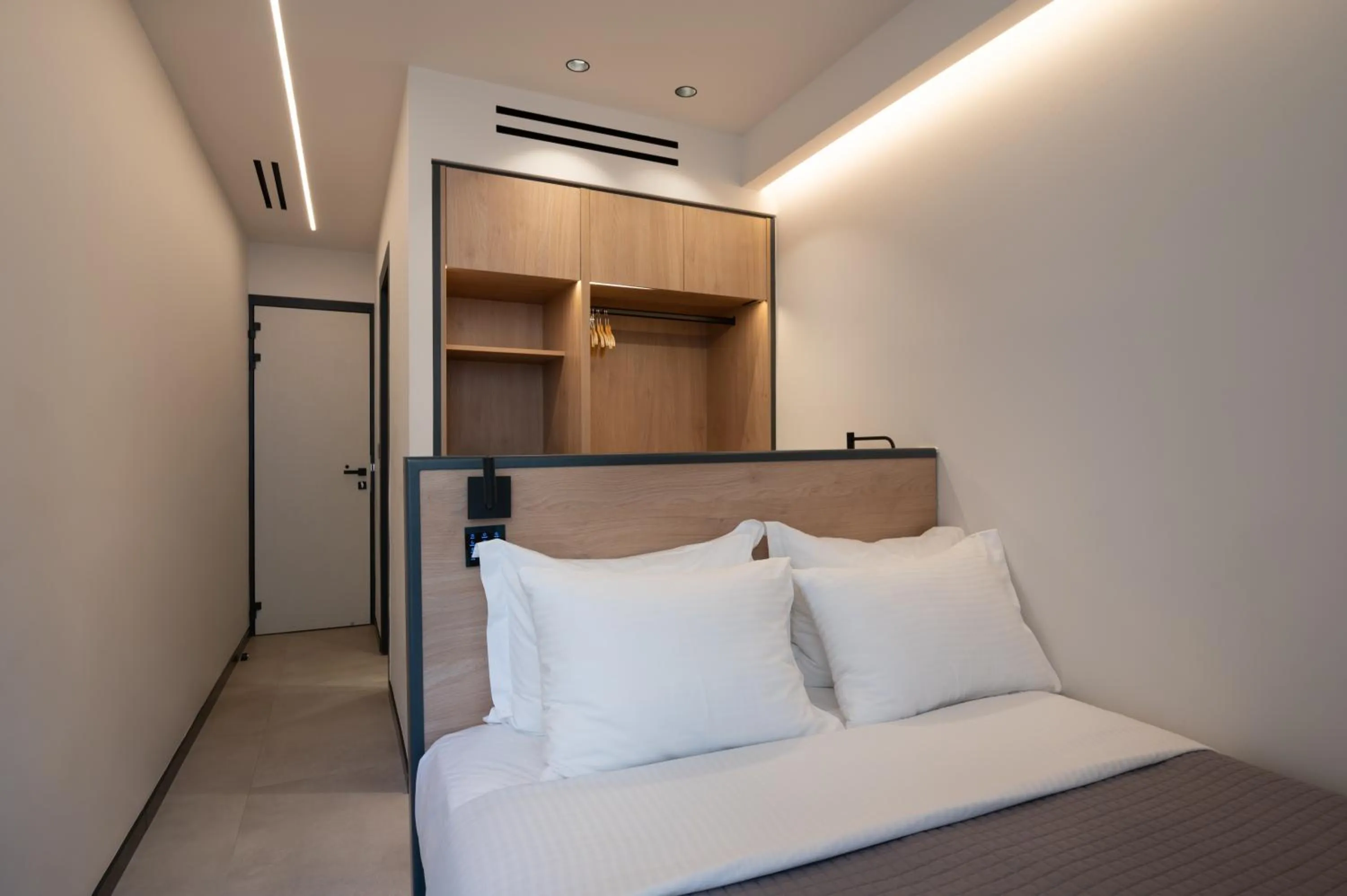 Bed in Nema Hotel Athens