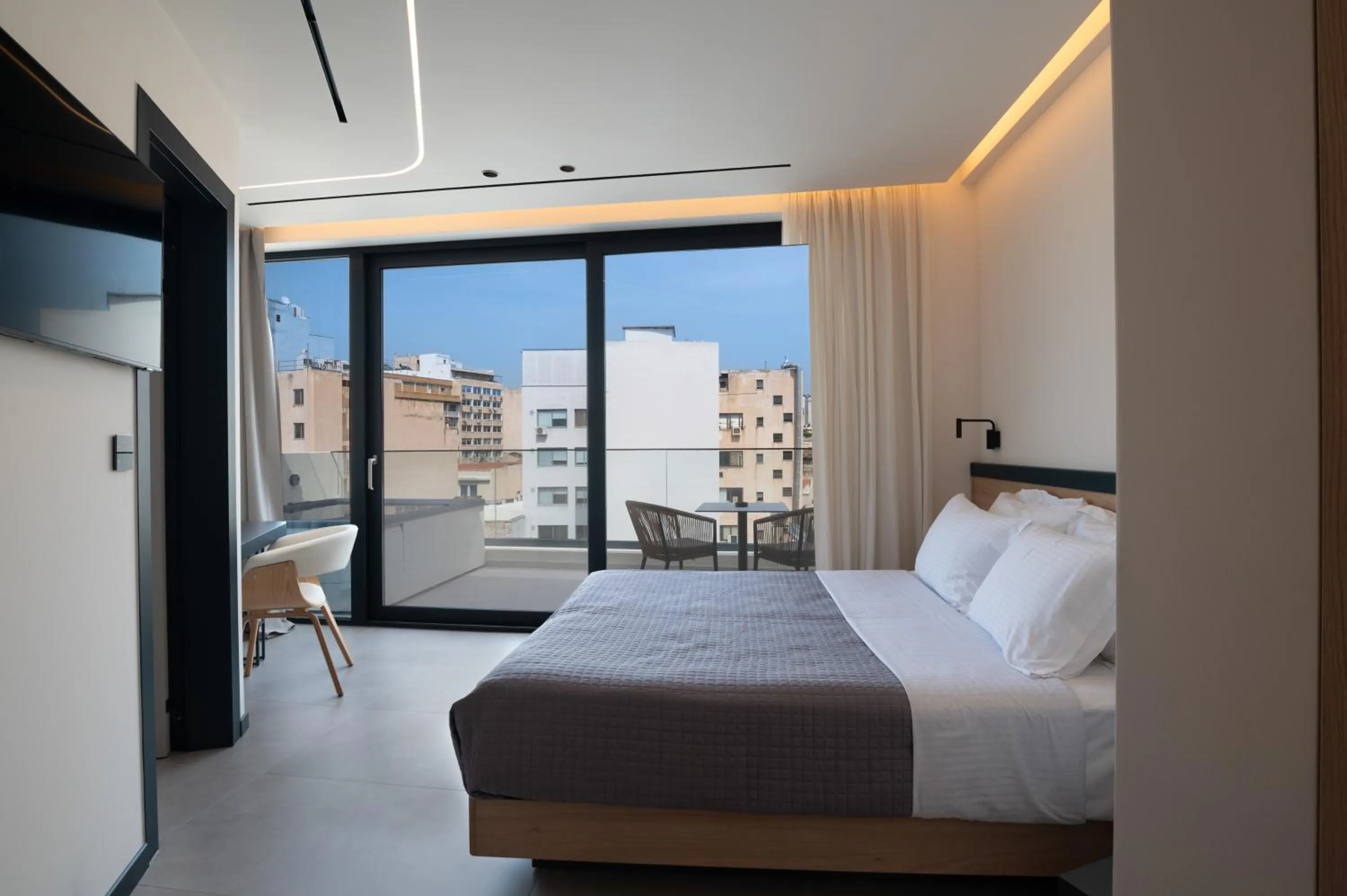 Bed in Nema Hotel Athens