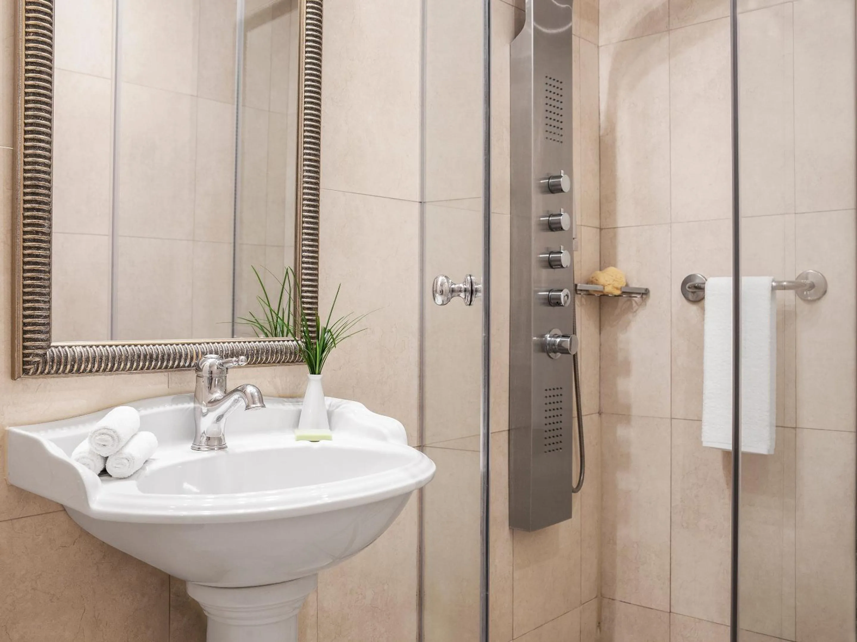 Bathroom in Grecotel Pallas Athena