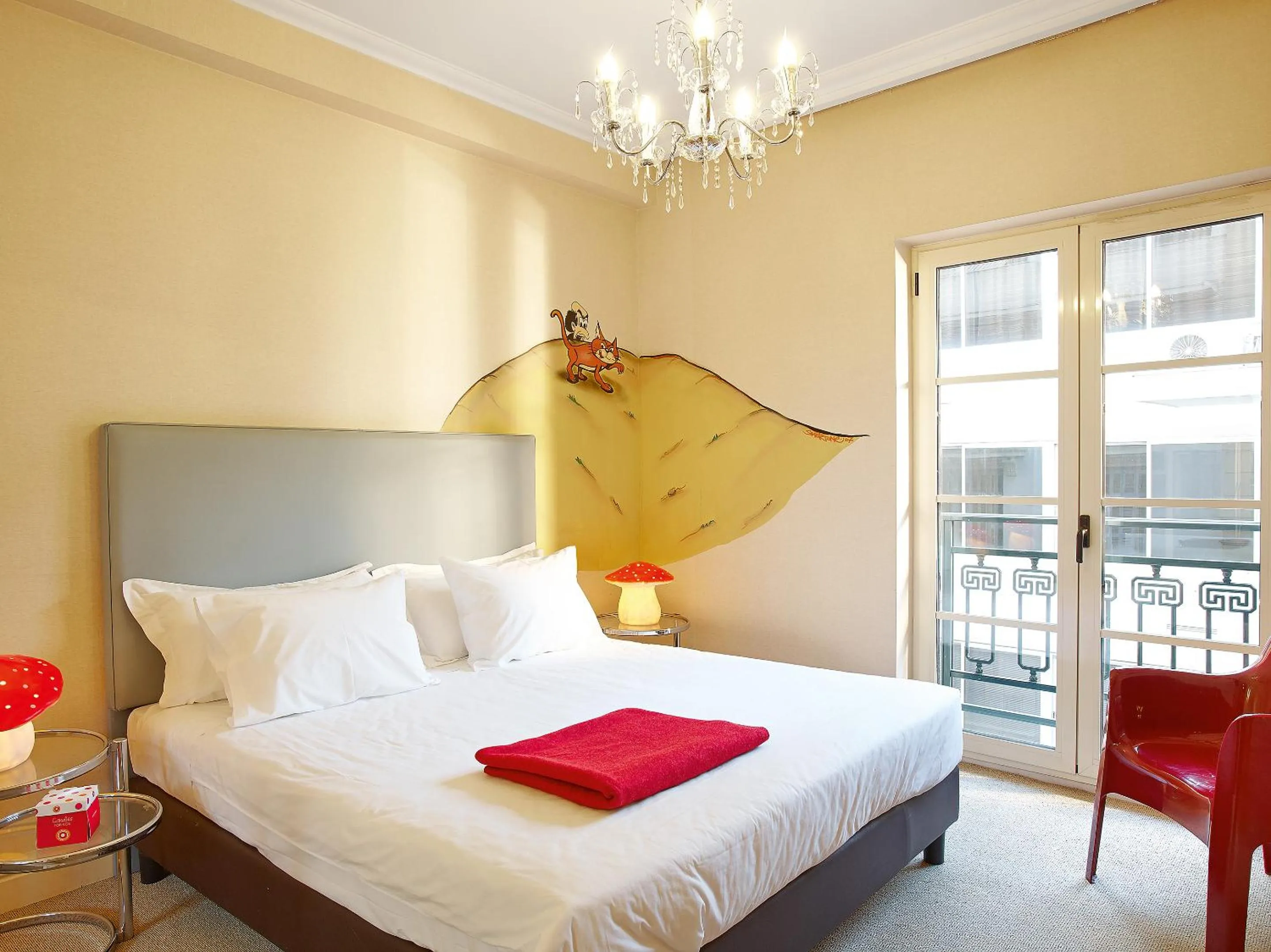 Decorative detail, Bed in Grecotel Pallas Athena