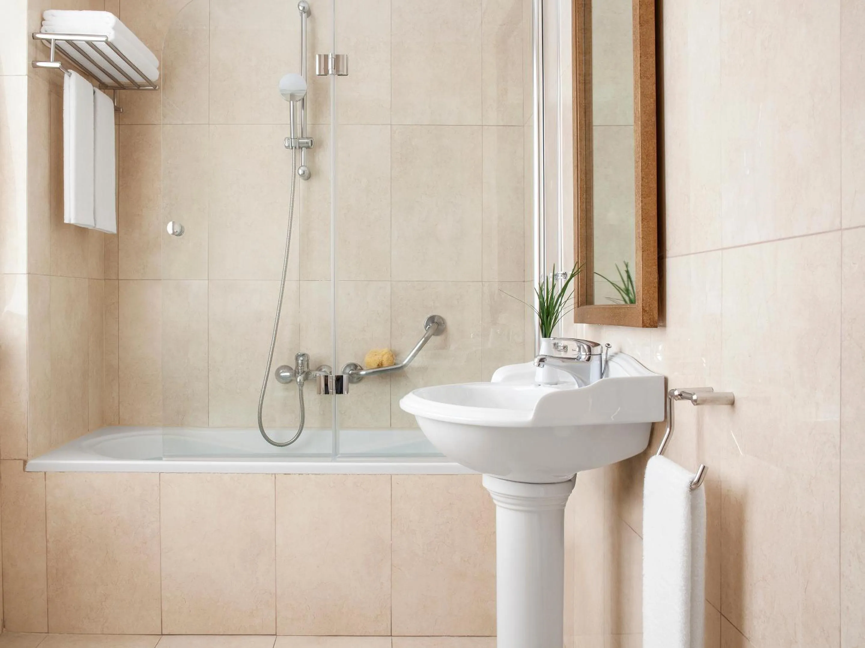 Bathroom in Grecotel Pallas Athena