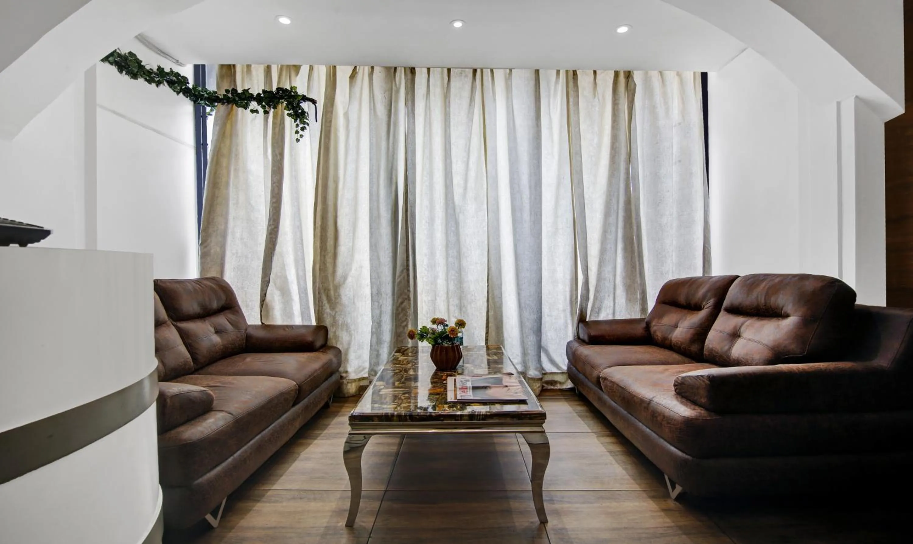 Seating area in Treebo Prime Elight