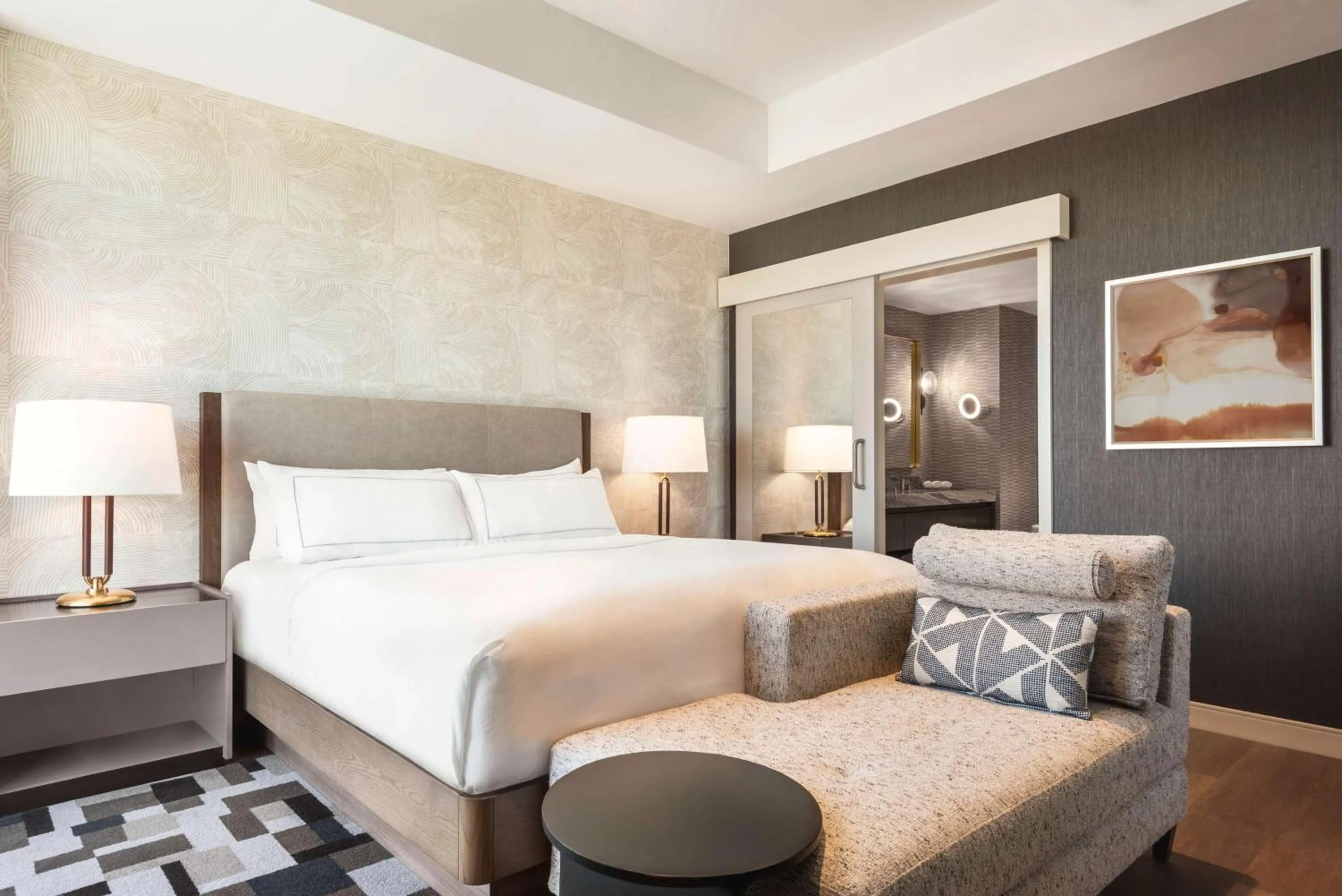 Living room, Bed in Doubletree By Hilton Abilene Downtown Convention Center