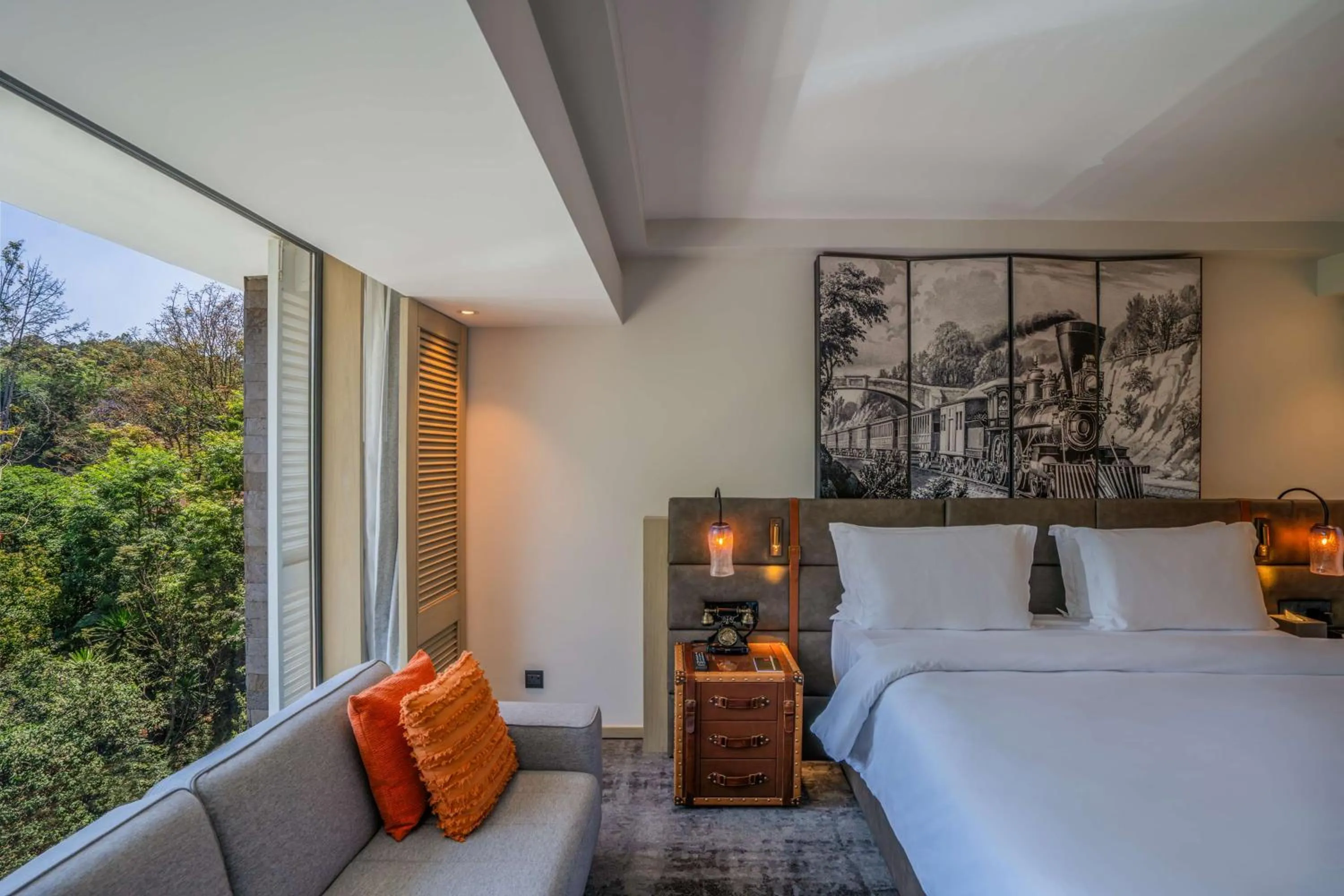 Living room, Bed in Kwetu Nairobi, Curio Collection By Hilton