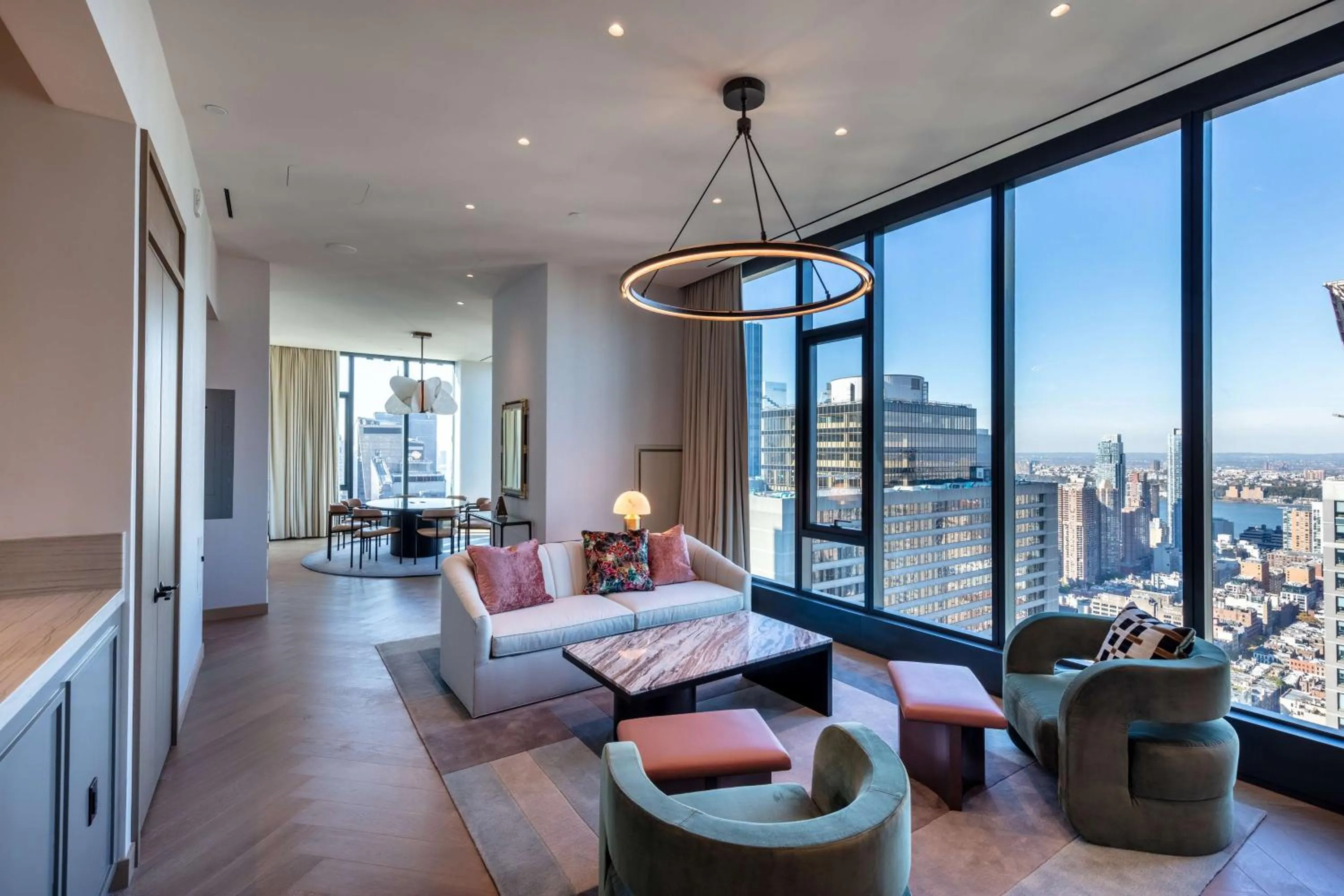 Living room in Tempo By Hilton New York Times Square