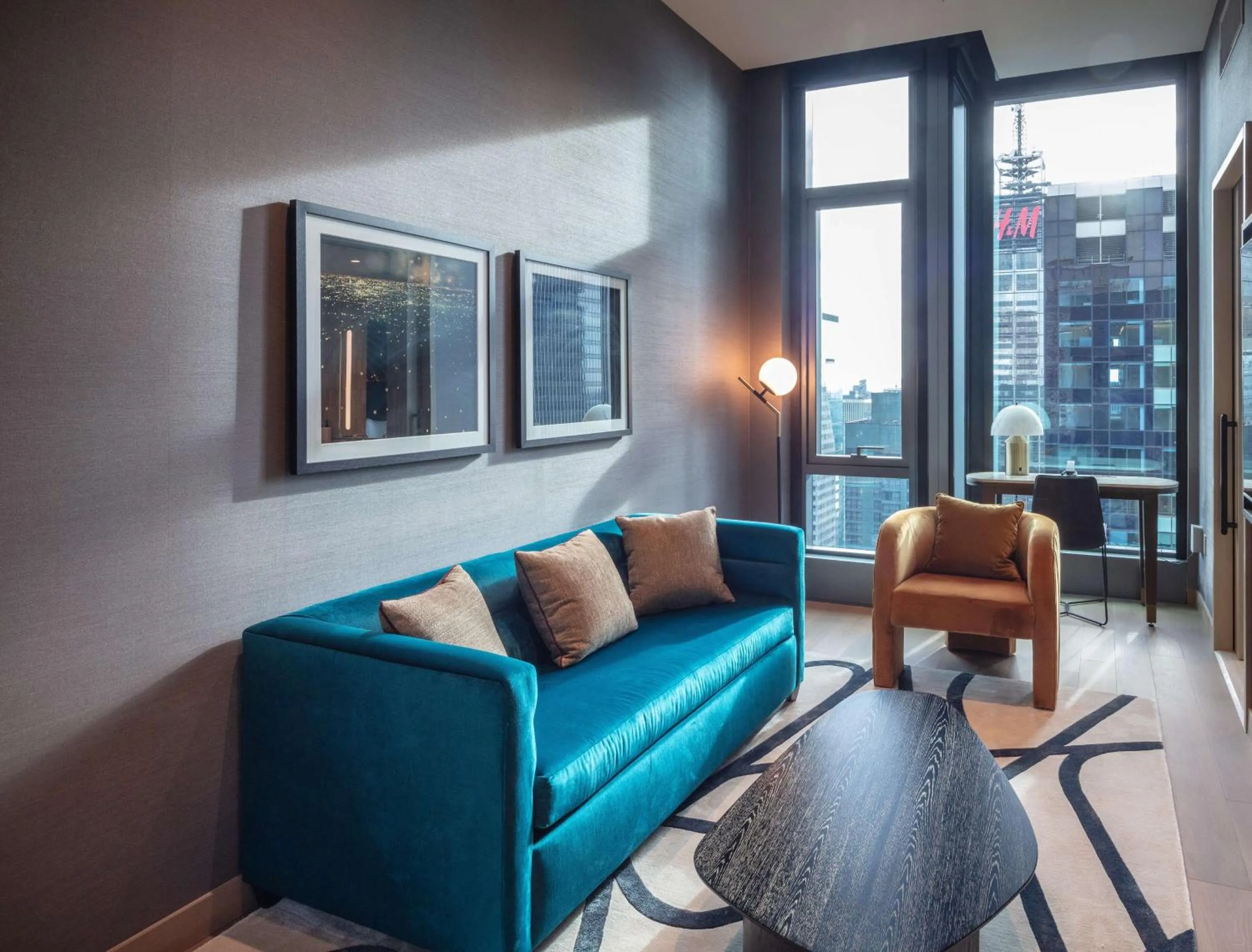 Living room in Tempo By Hilton New York Times Square