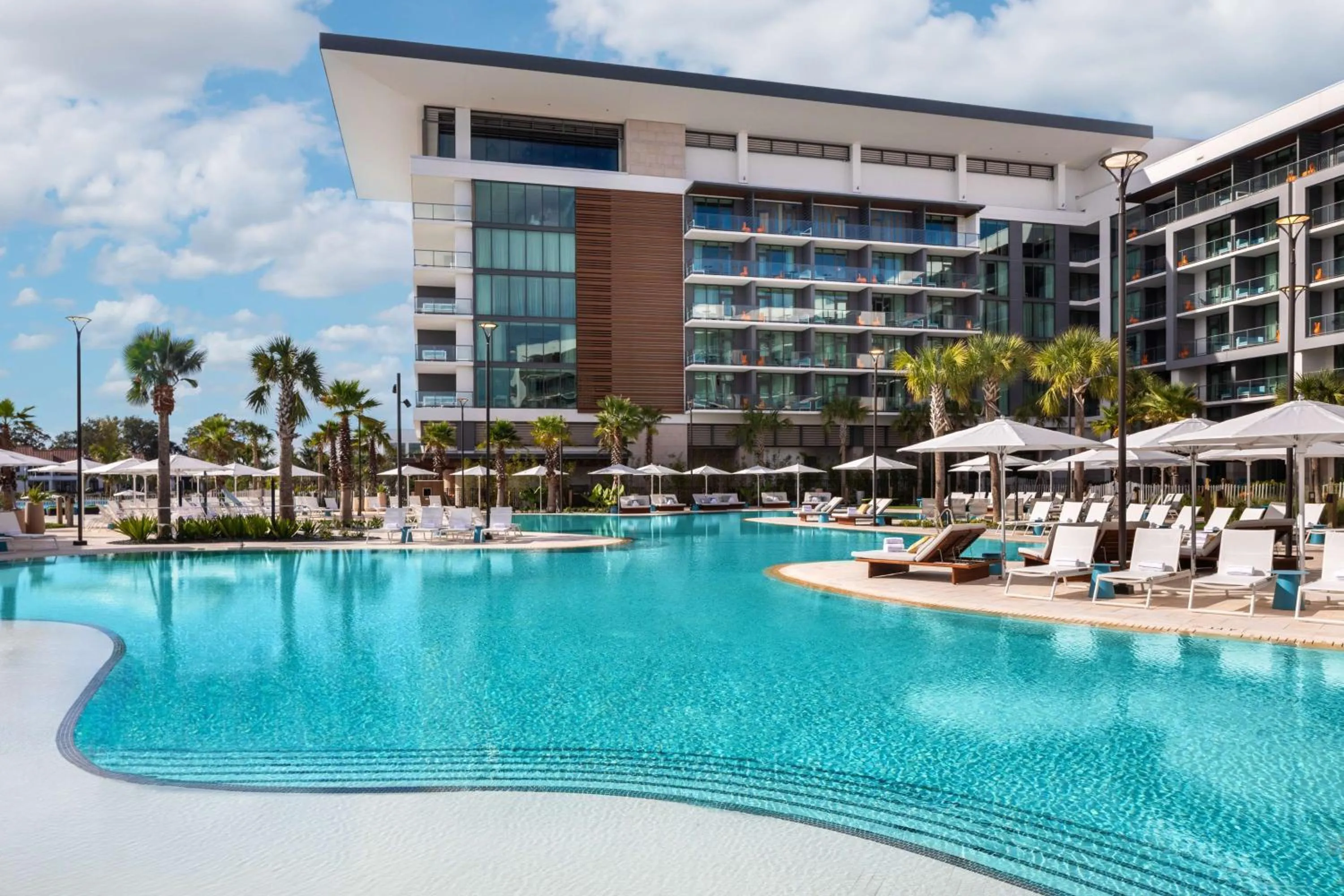 Pool view in Conrad Orlando