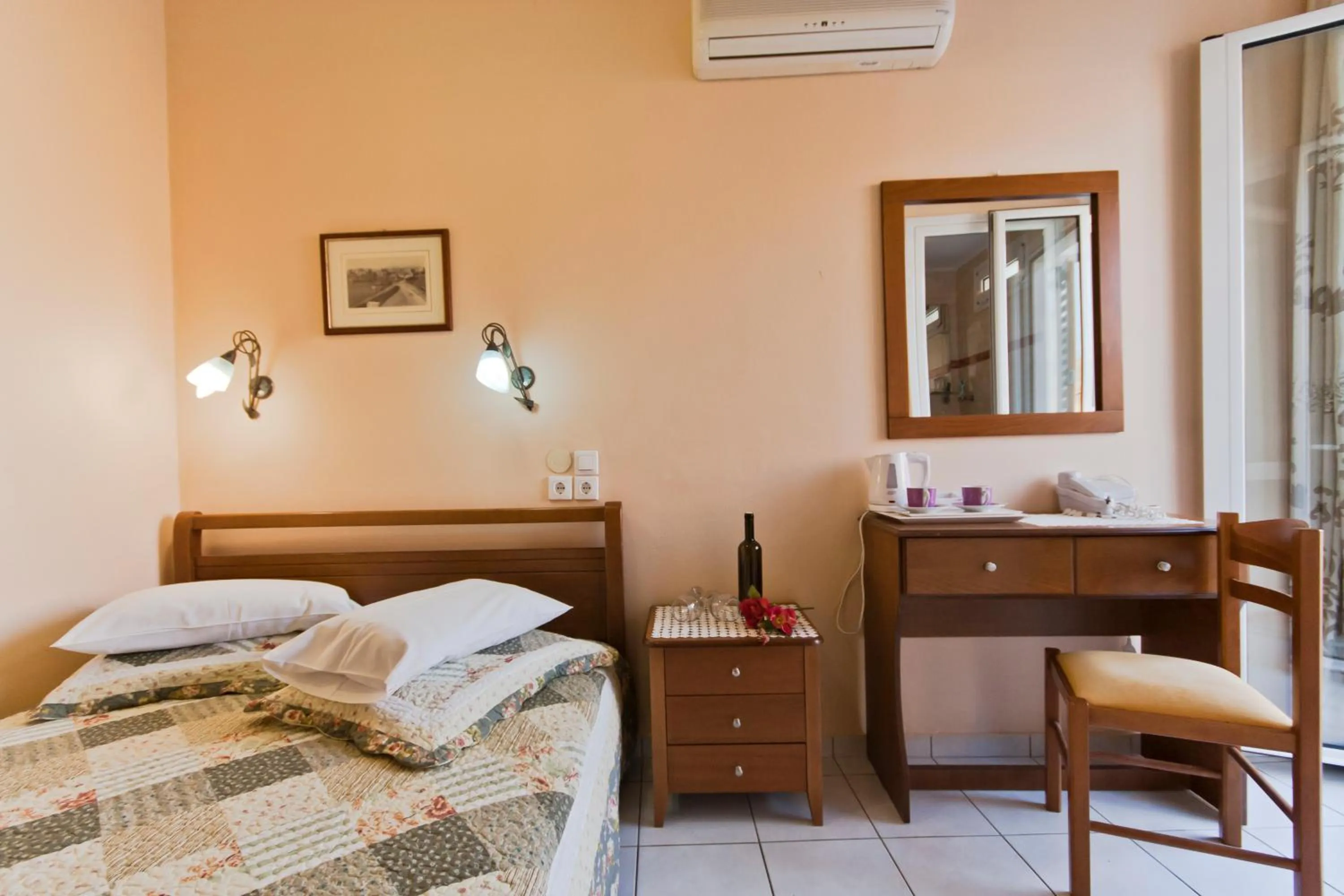 Bed in Mirabello Hotel