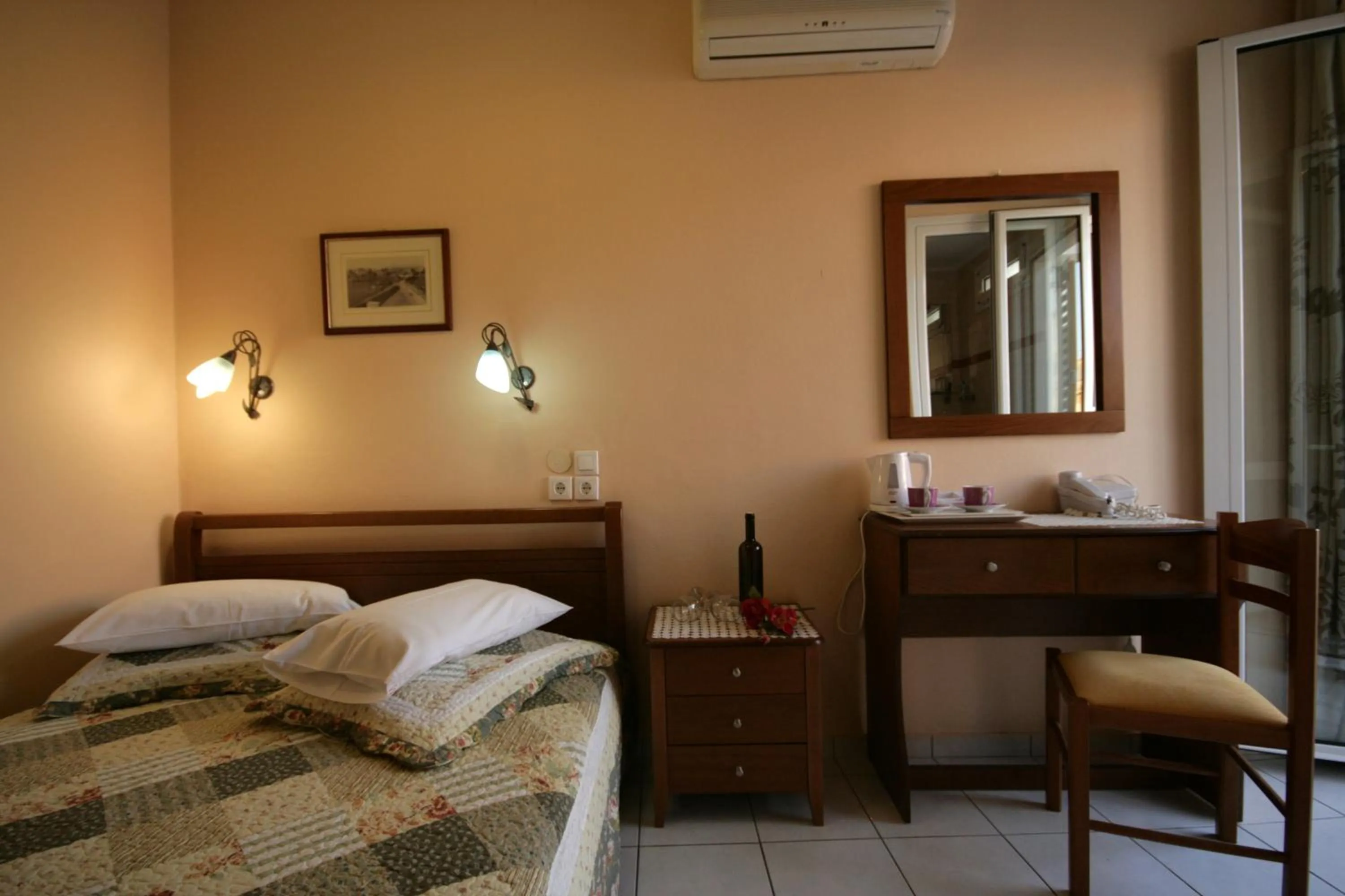 Bed in Mirabello Hotel