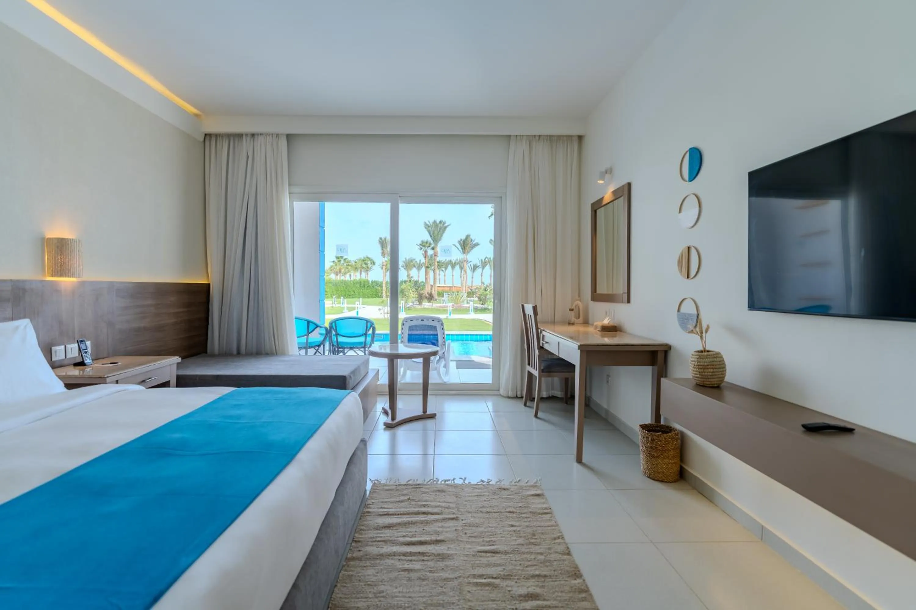 Bed in Casa Blue Resort