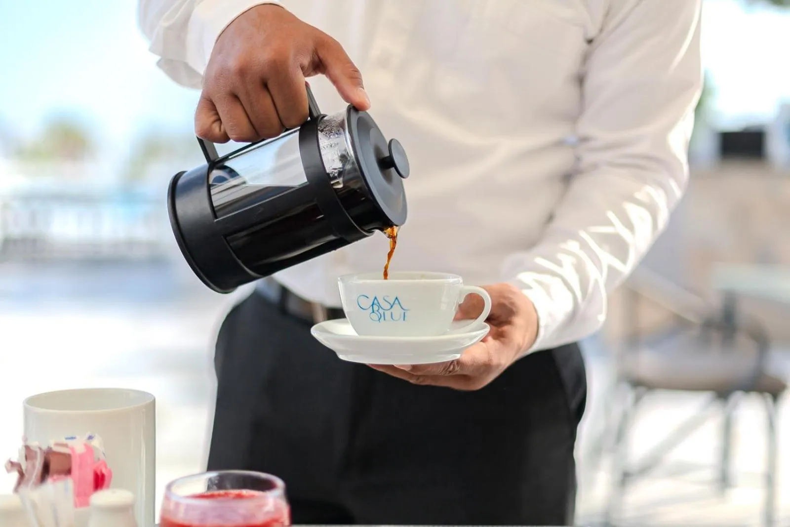 Restaurant/places to eat in Casa Blue Resort