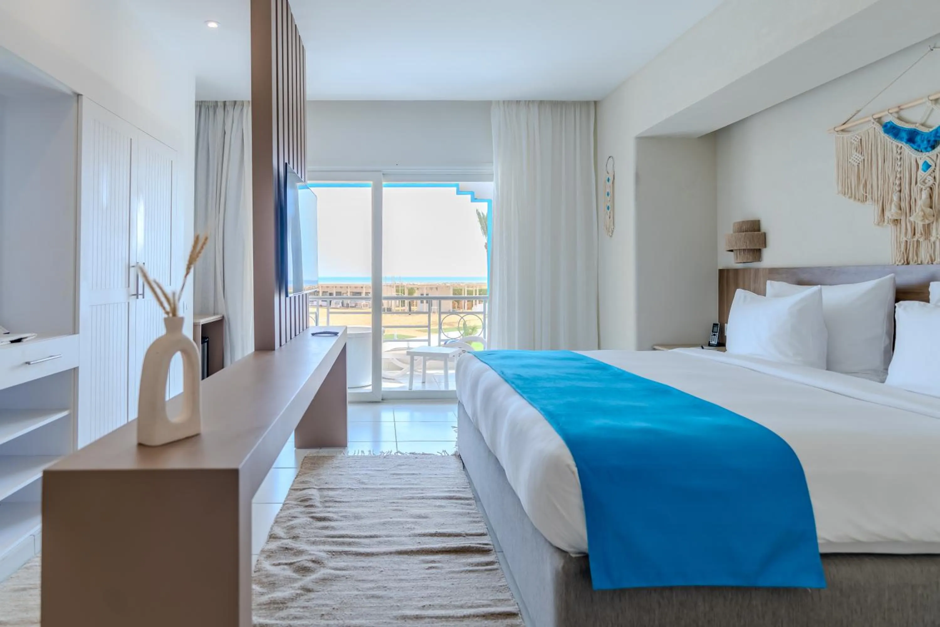 Bed in Casa Blue Resort