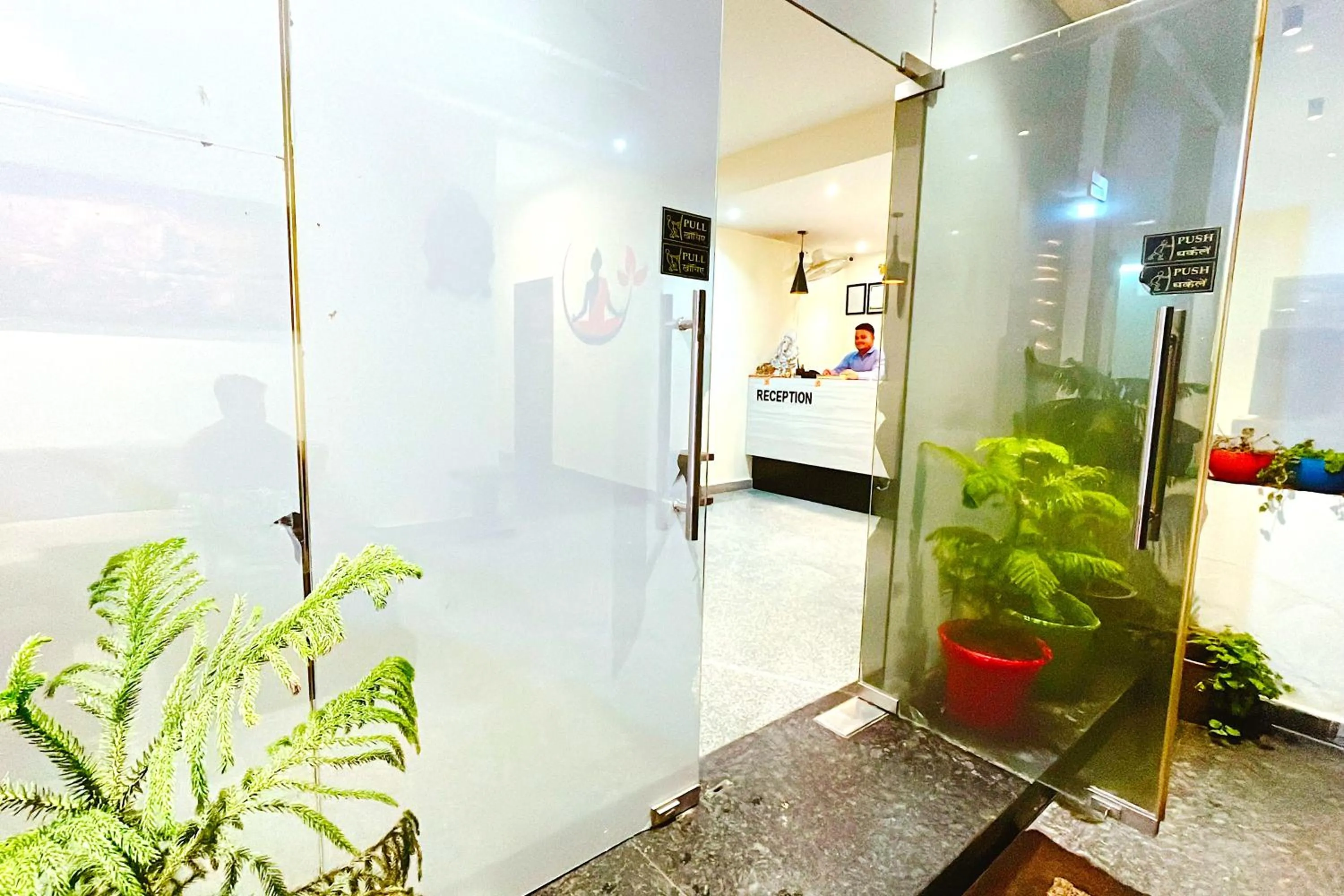 Facade/entrance in Ganga Ashoka Hotel Rishikesh