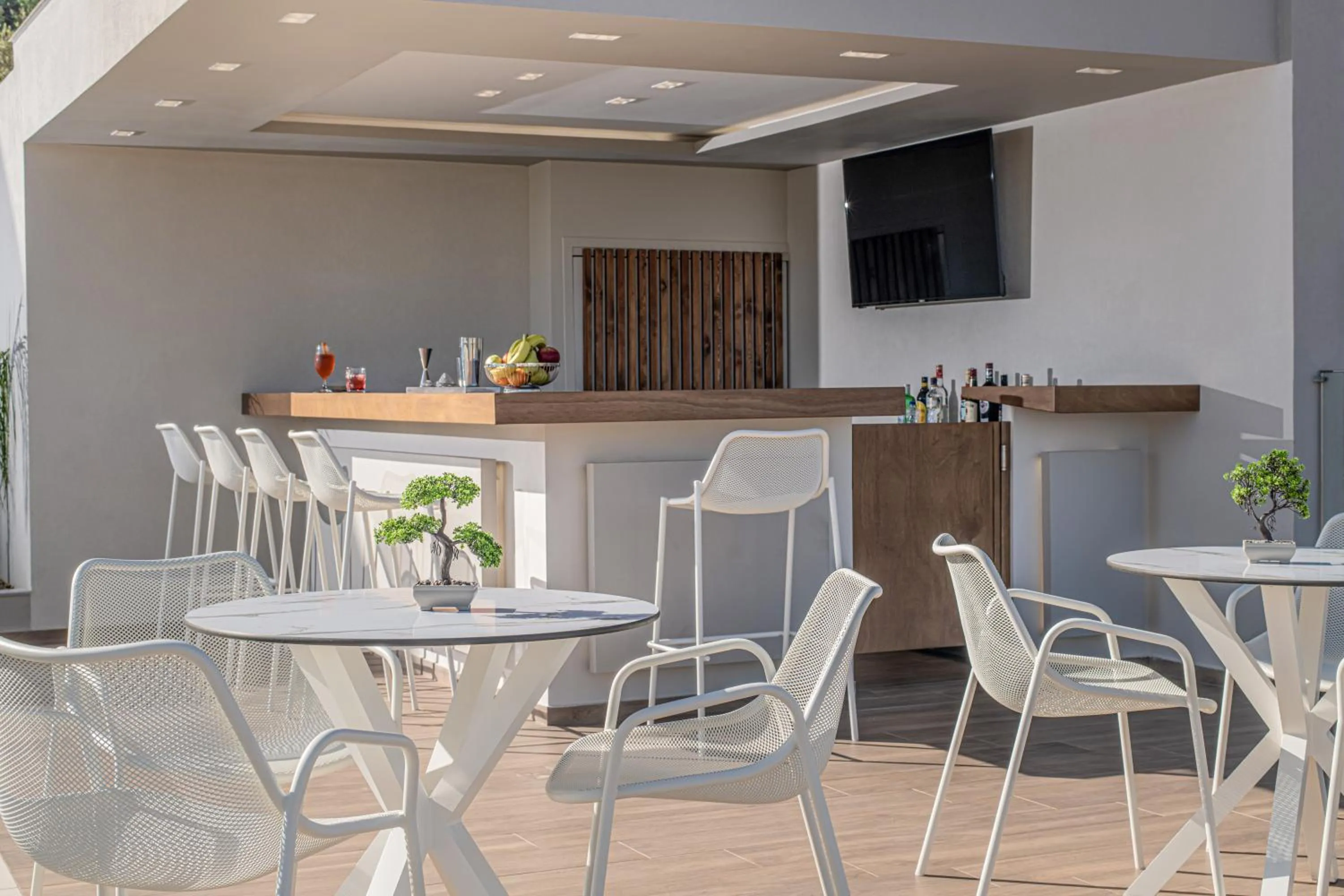 Seating area in Filia Luxury Suites