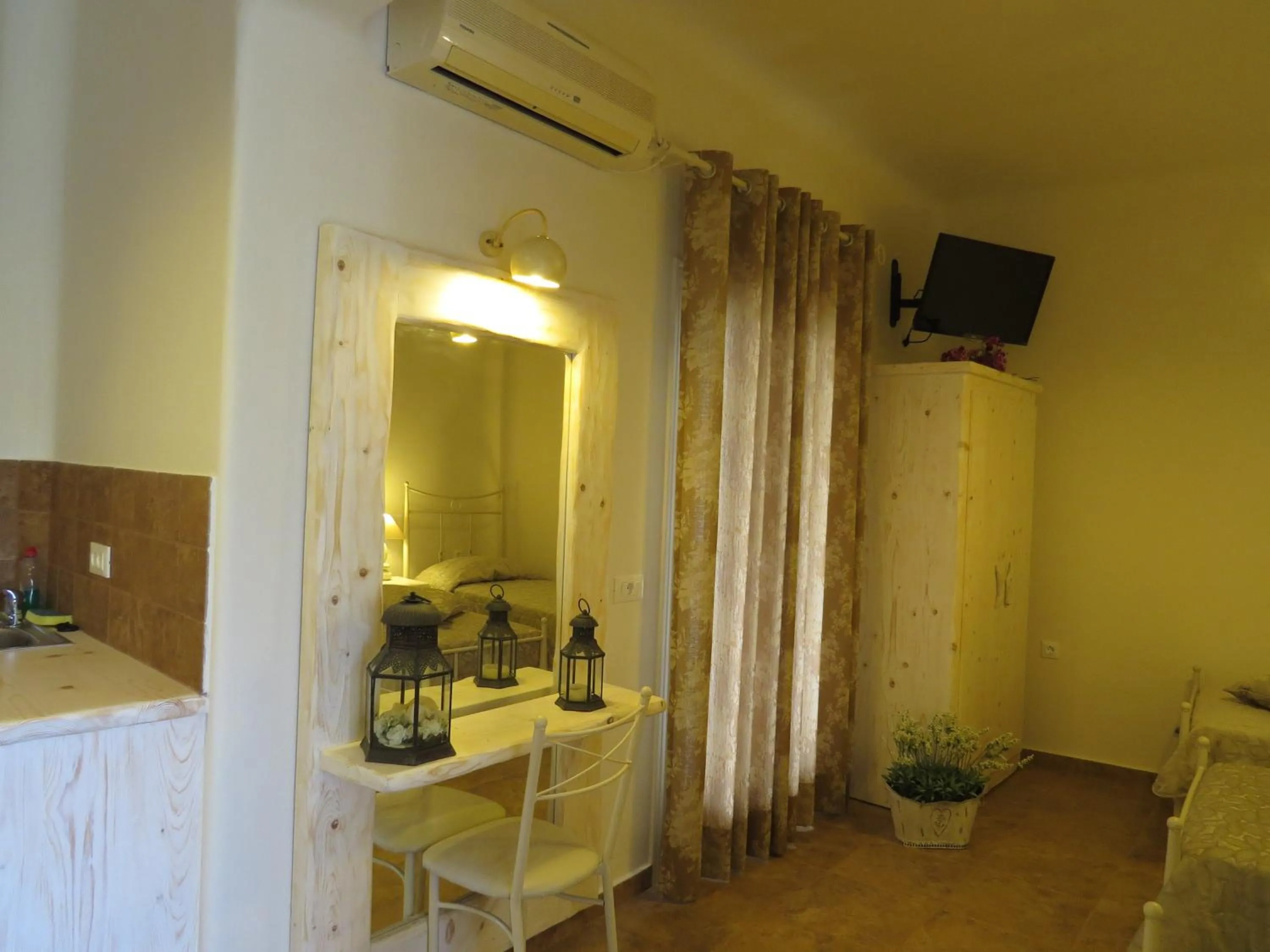 Seating area in Villa Manos Hotel