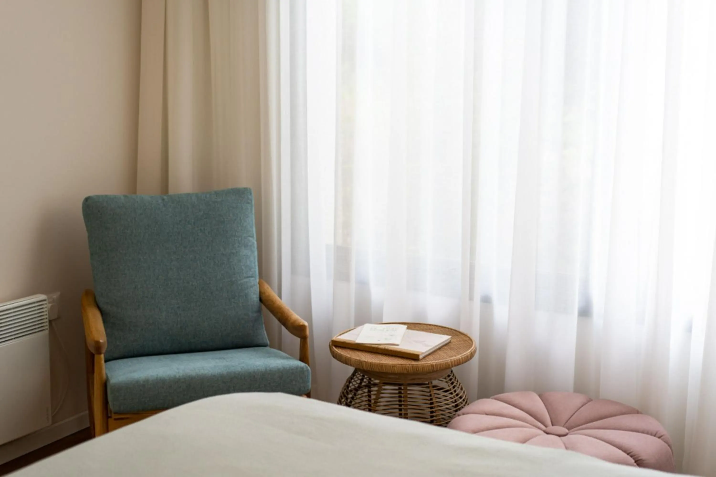 Seating area in Slowness - Kibbutz Moran