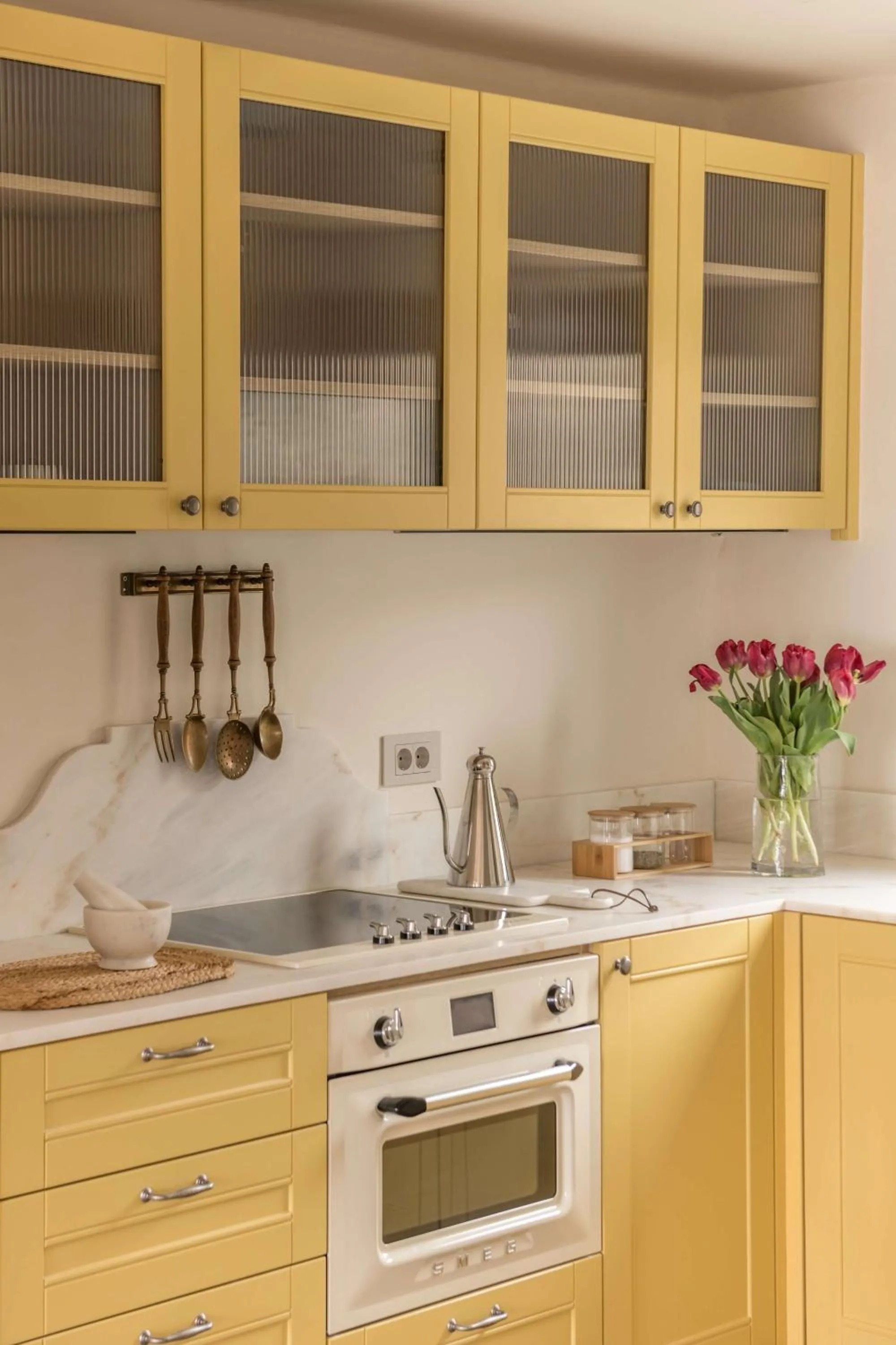 kitchen in Patina Vivera Estate Santorini
