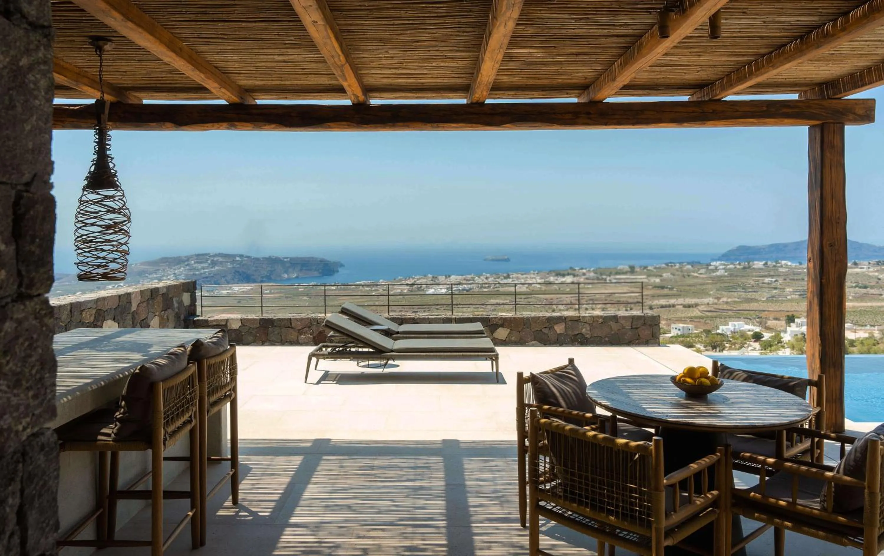Balcony/Terrace in Patina Vivera Estate Santorini