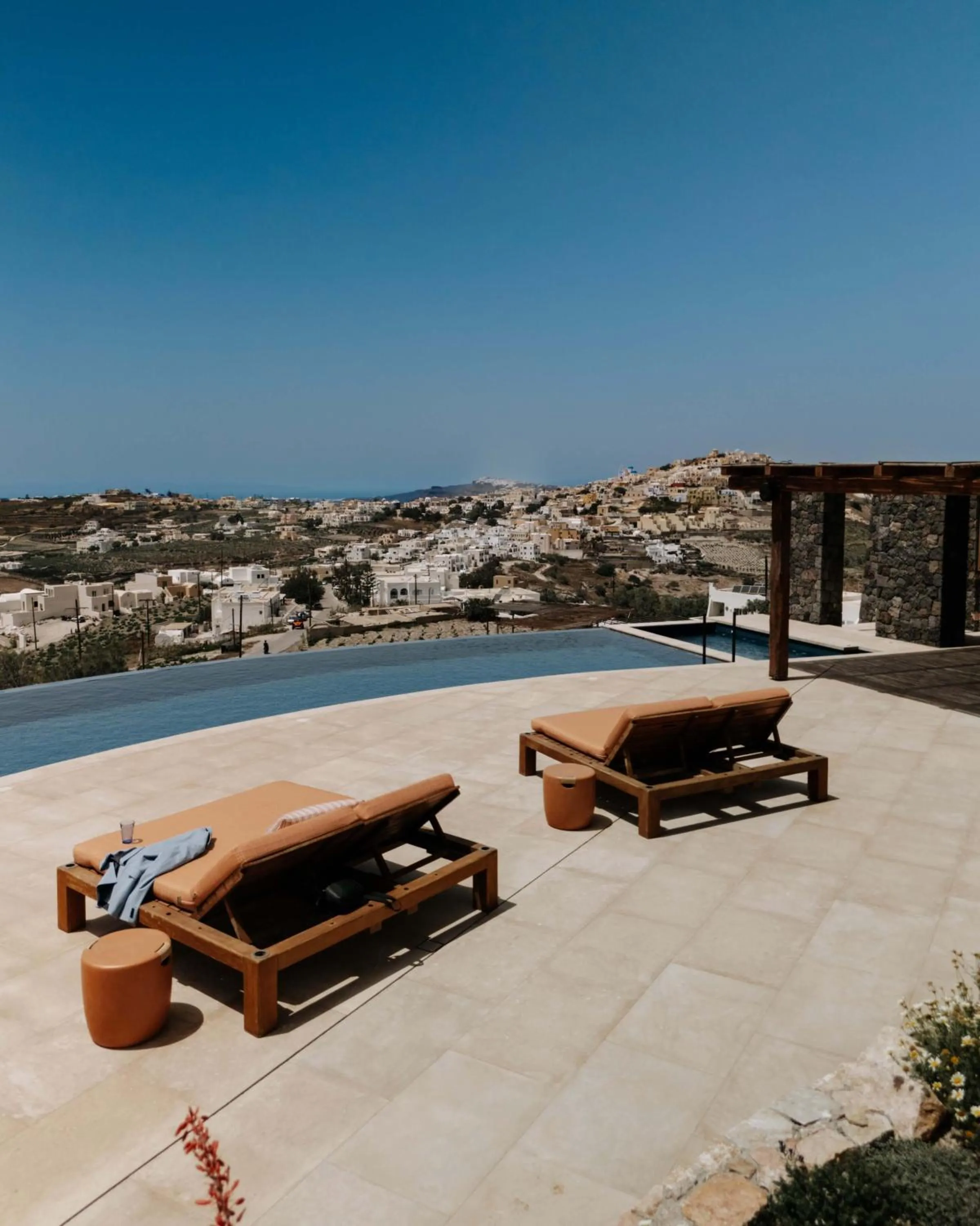 Natural landscape in Patina Vivera Estate Santorini