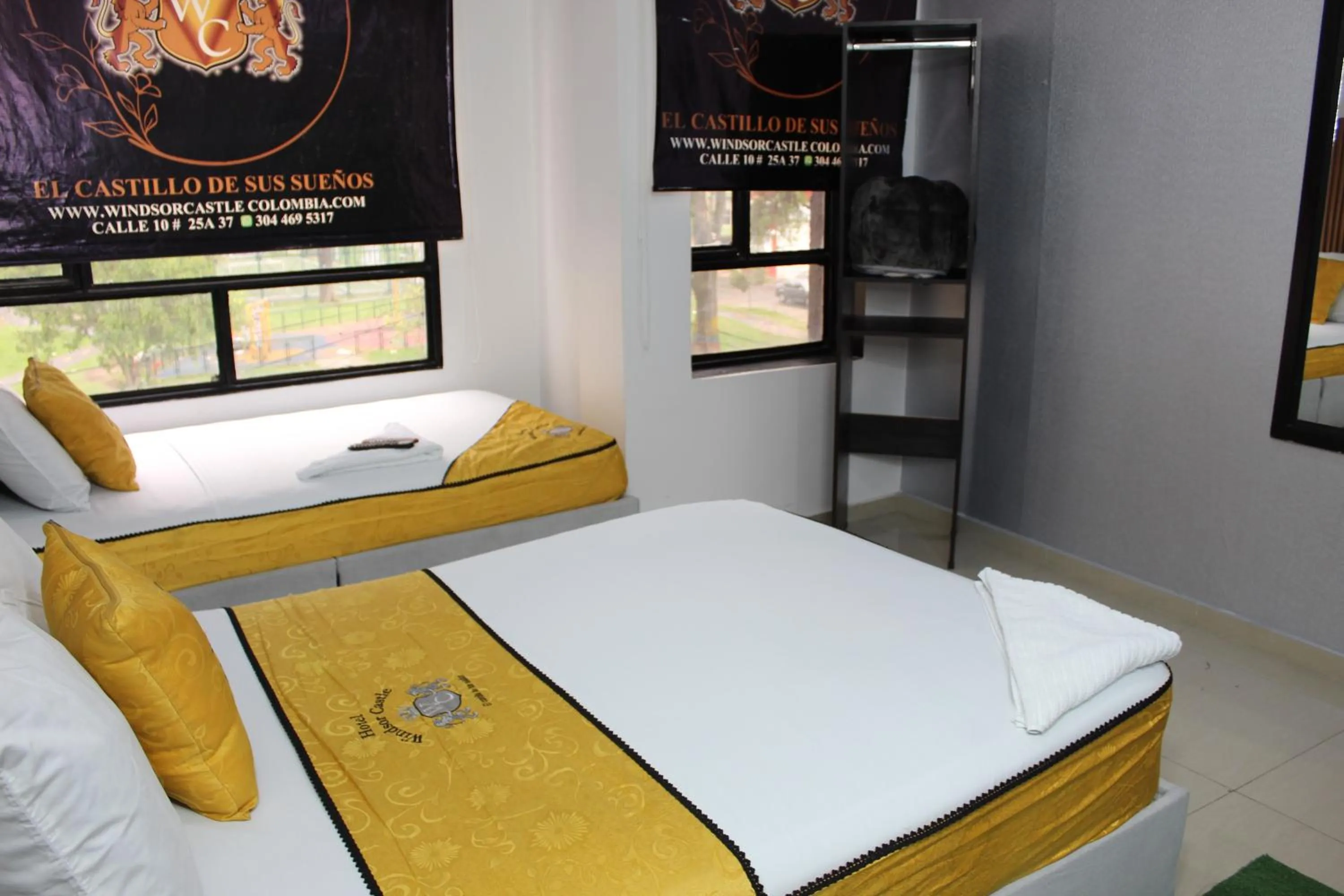 Bed in Hotel Windsor Castle Bogotá