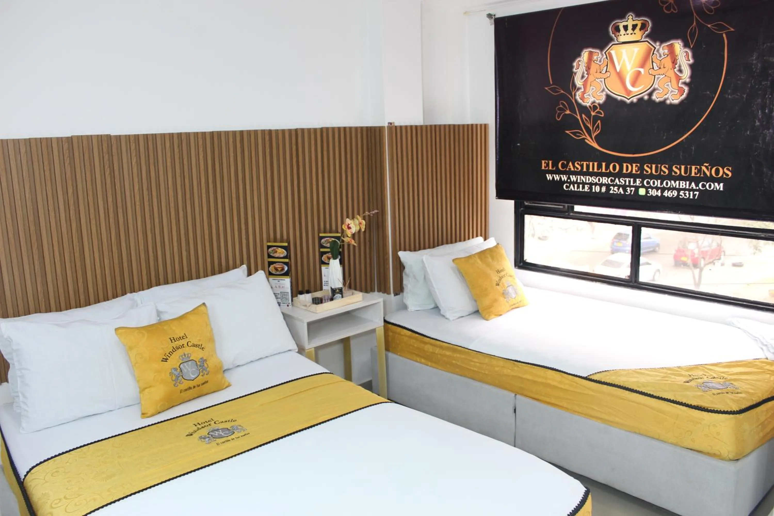 Bed in Hotel Windsor Castle Bogotá