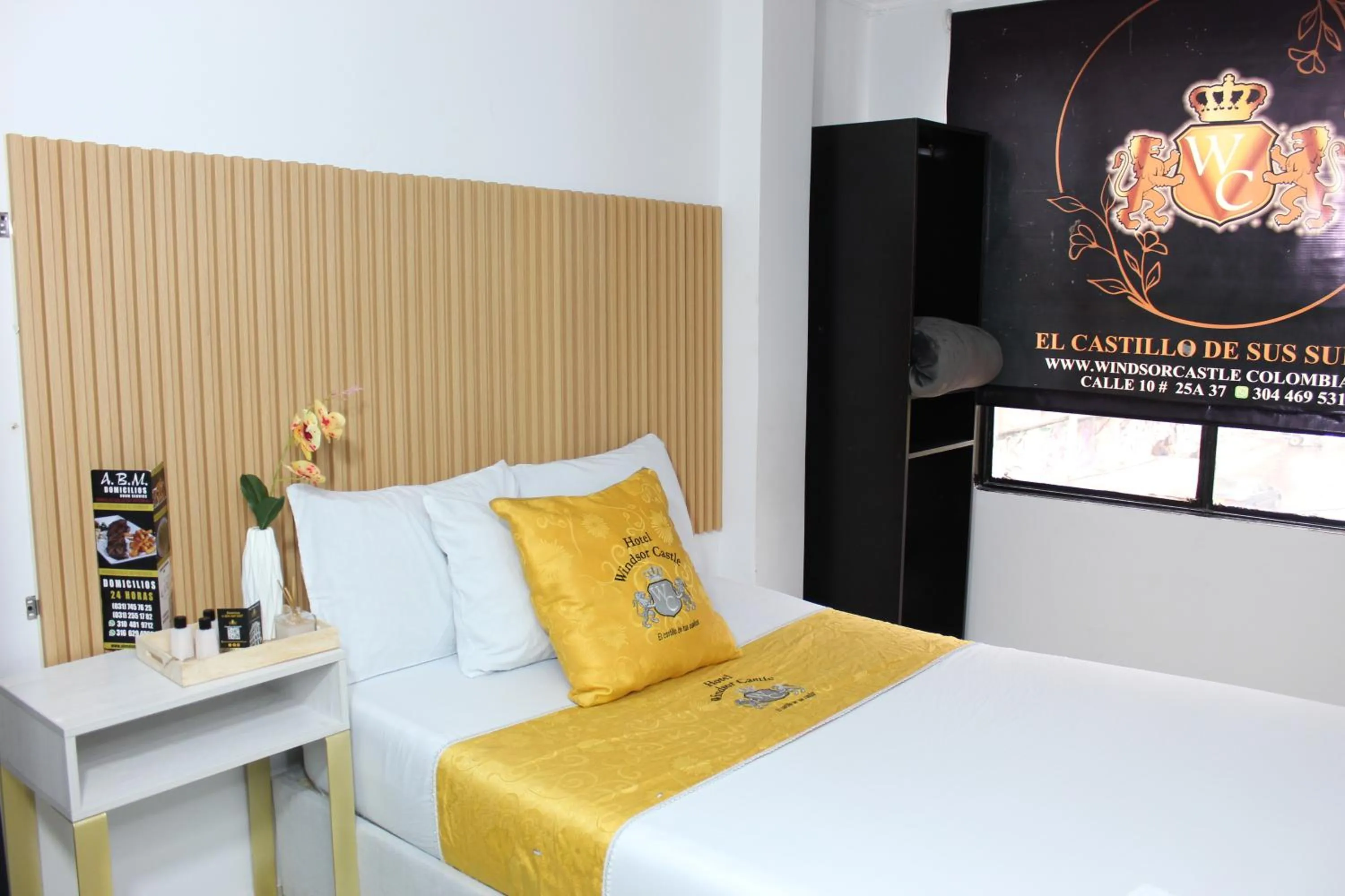 Bed in Hotel Windsor Castle Bogotá