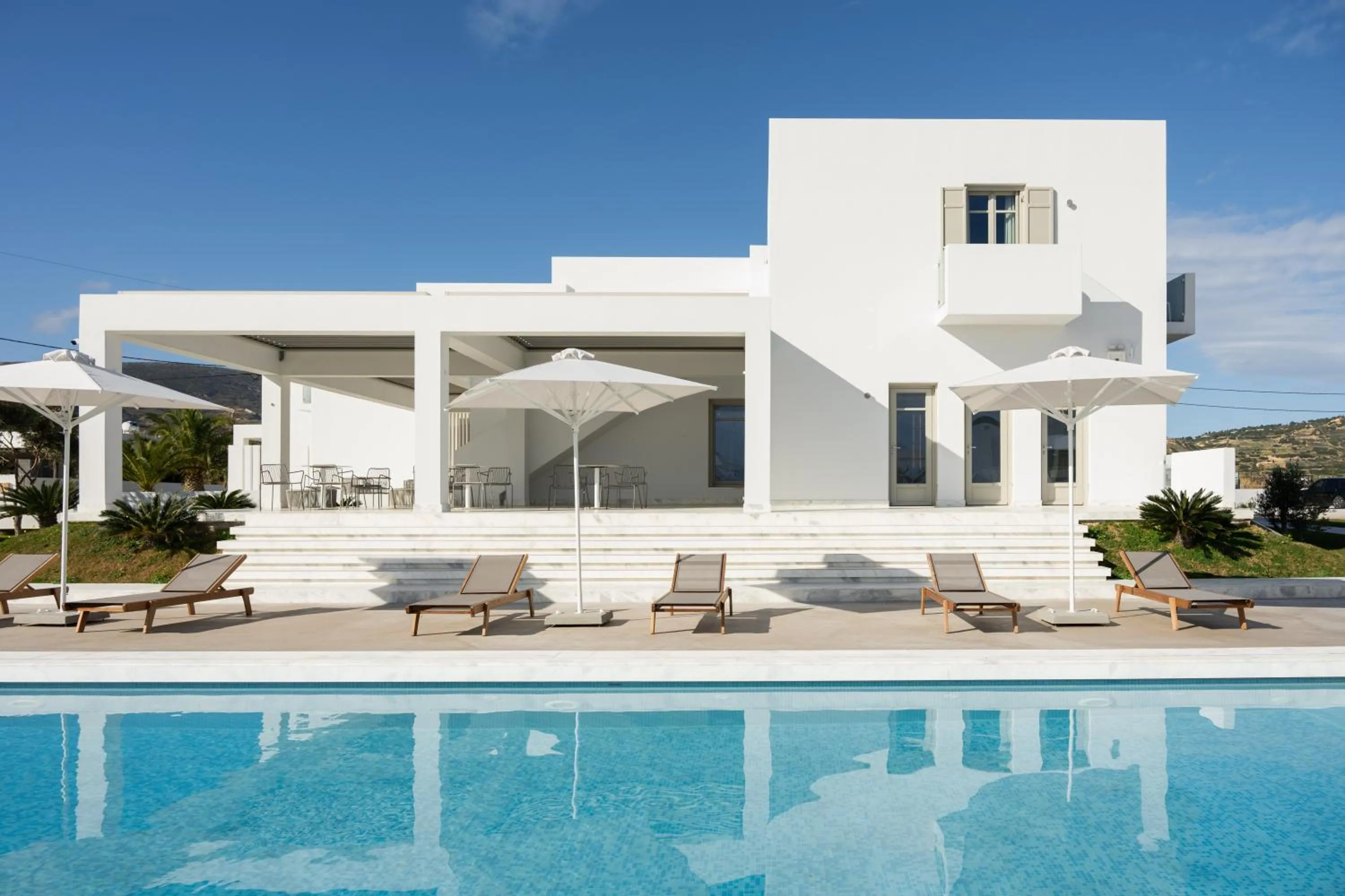 Pool view in Tzanis Resort Skyros