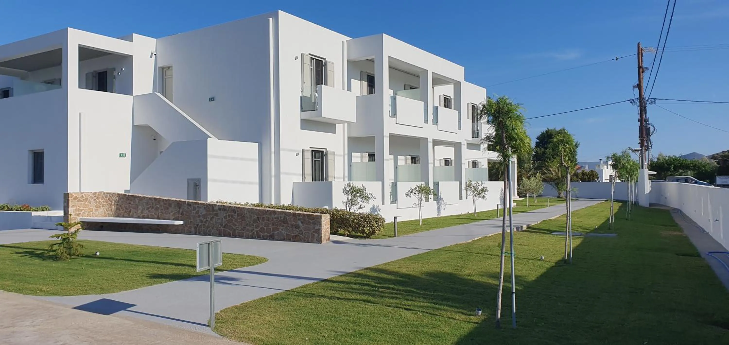 Garden view in Tzanis Resort Skyros