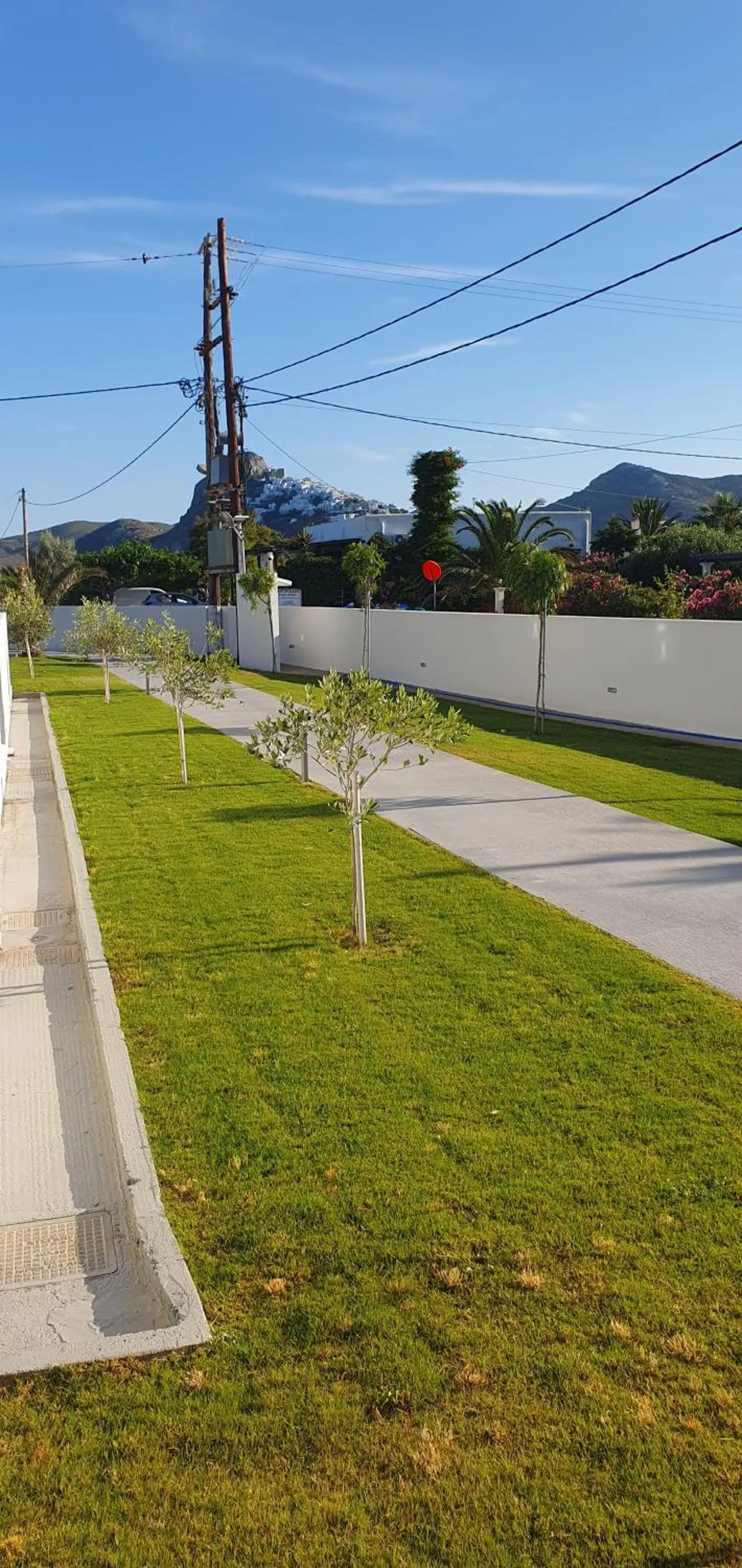 Garden view in Tzanis Resort Skyros