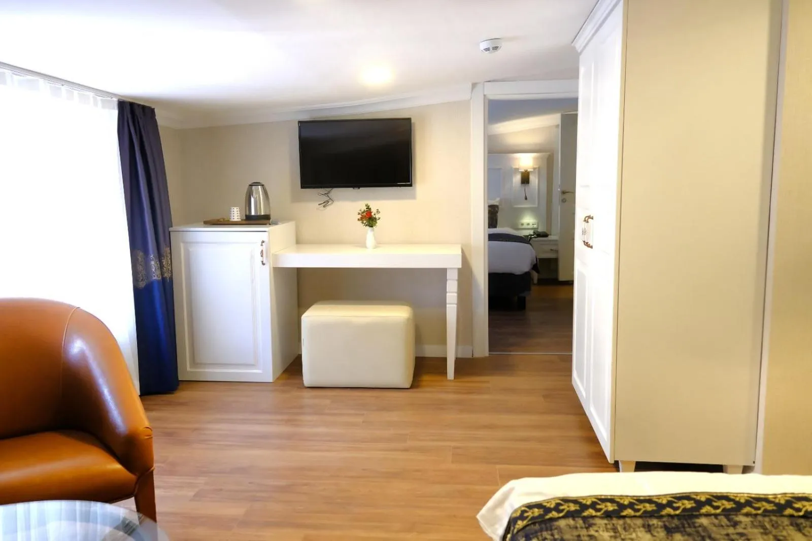 Seating area, Bed in Olympos Garden Hotel