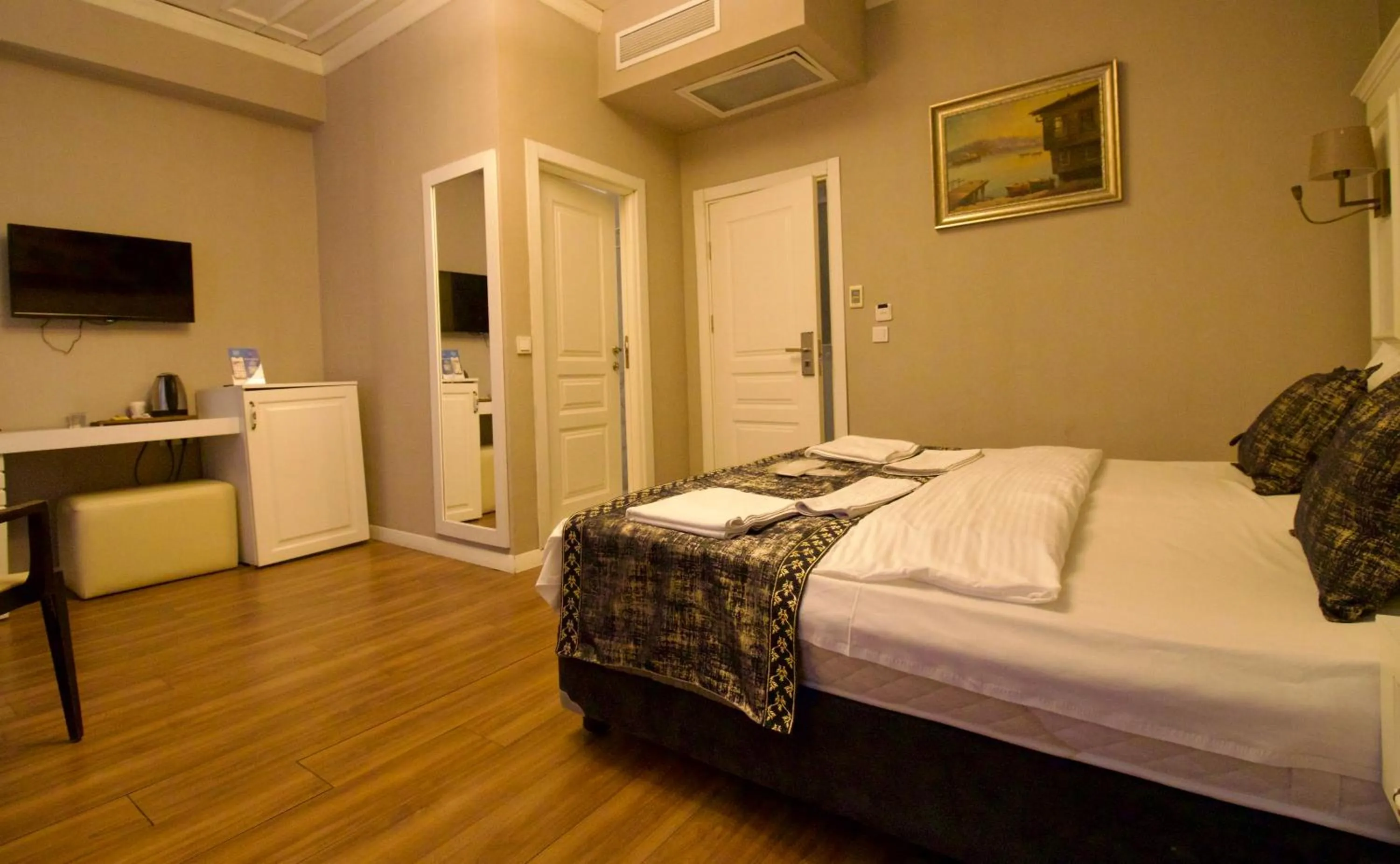 Bed in Olympos Garden Hotel