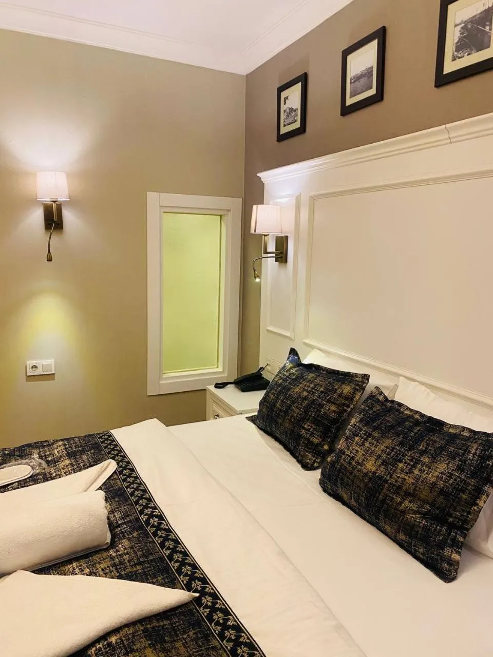 Bed in Olympos Garden Hotel