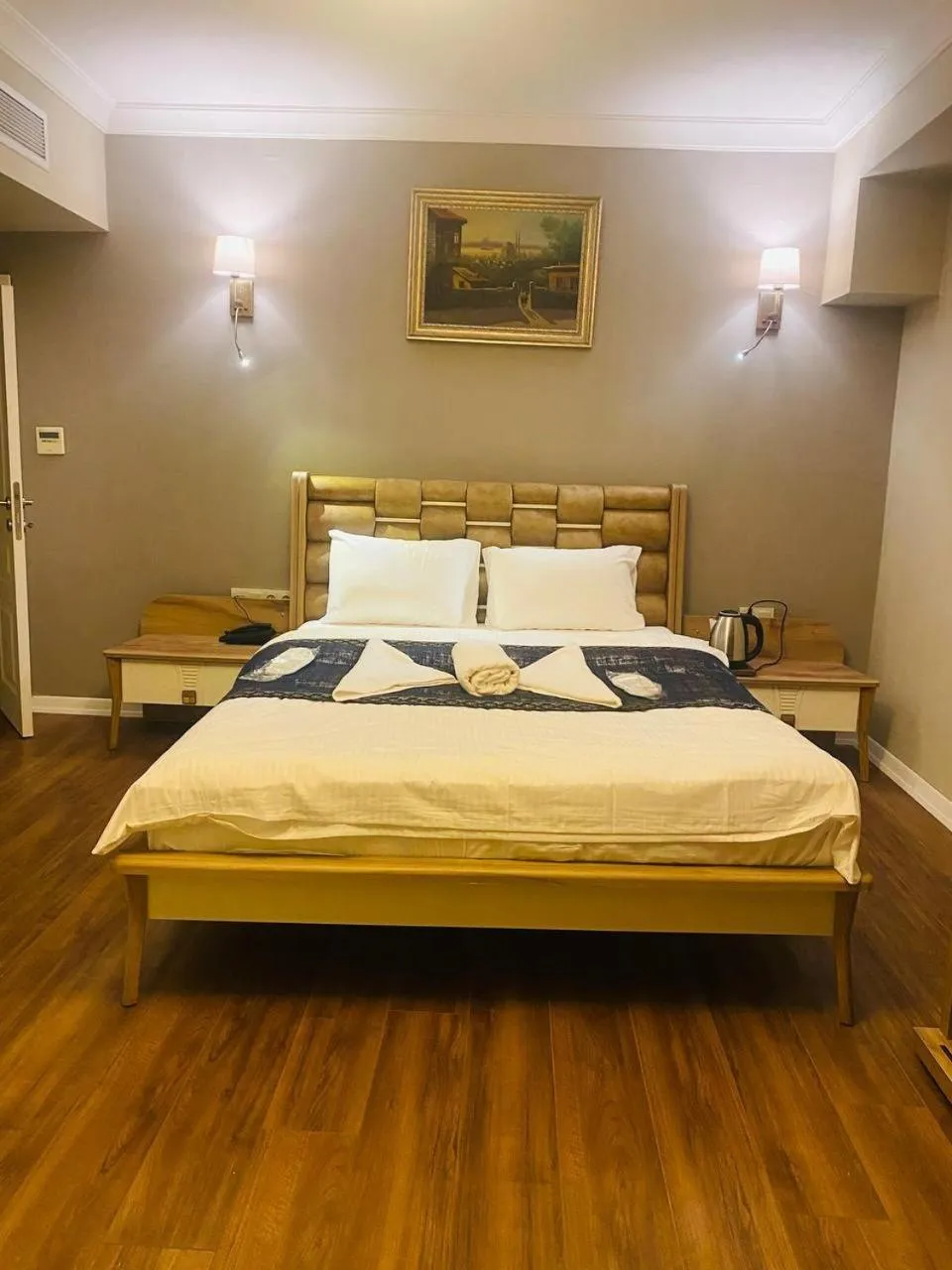 Bed in Olympos Garden Hotel