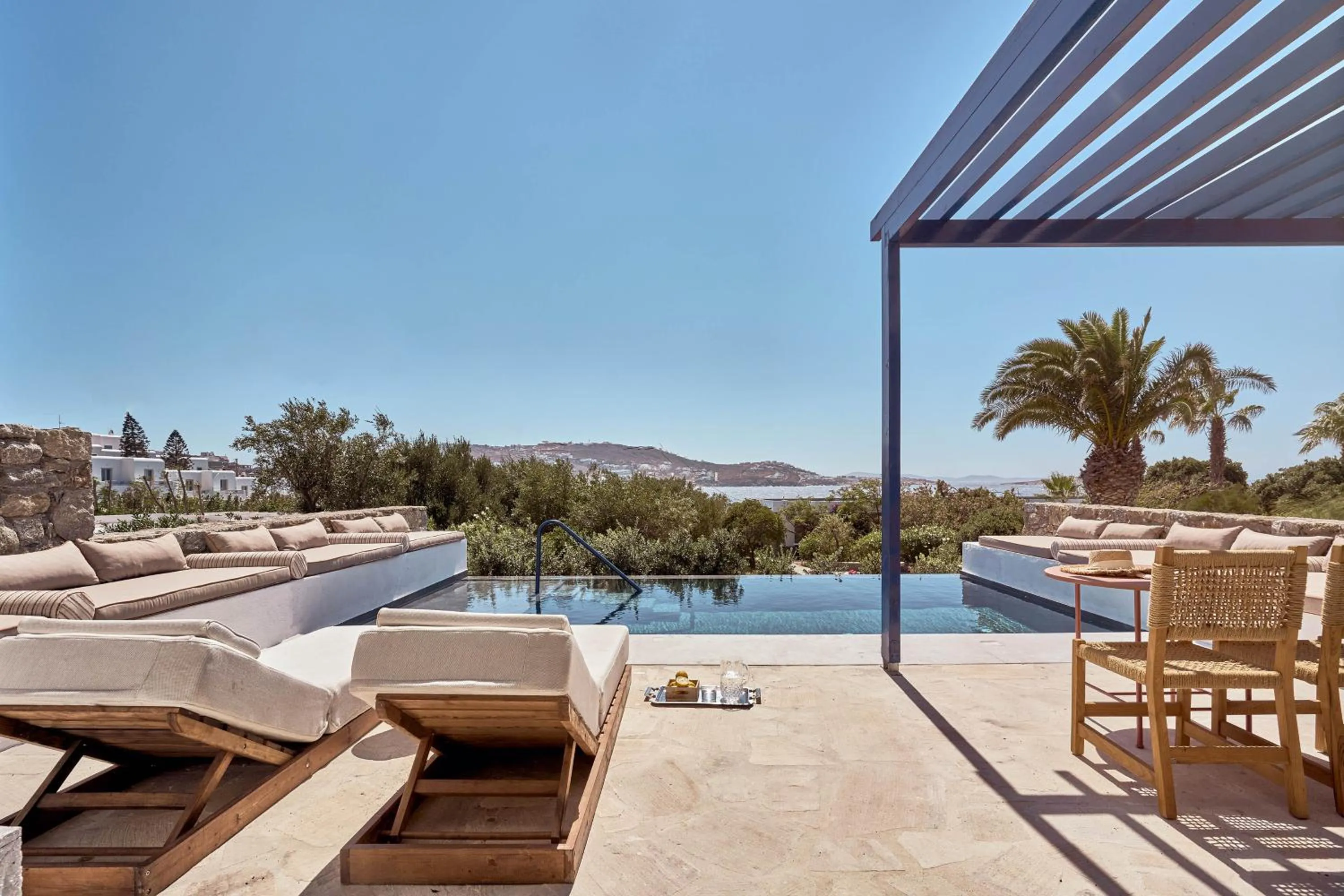 Pool view in Mykonos Theoxenia, a Member of Design Hotels