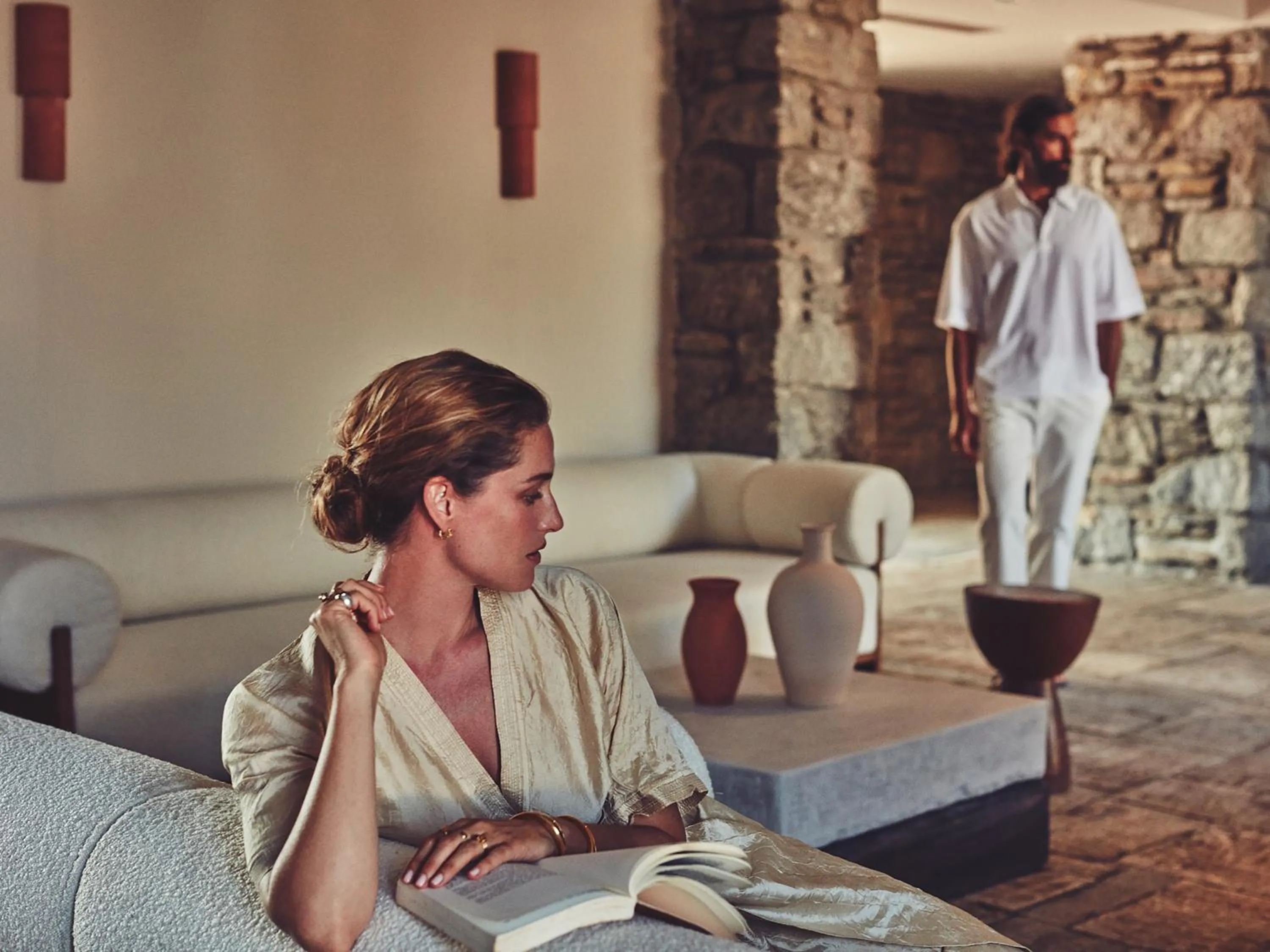 Lobby or reception in Mykonos Theoxenia, a Member of Design Hotels