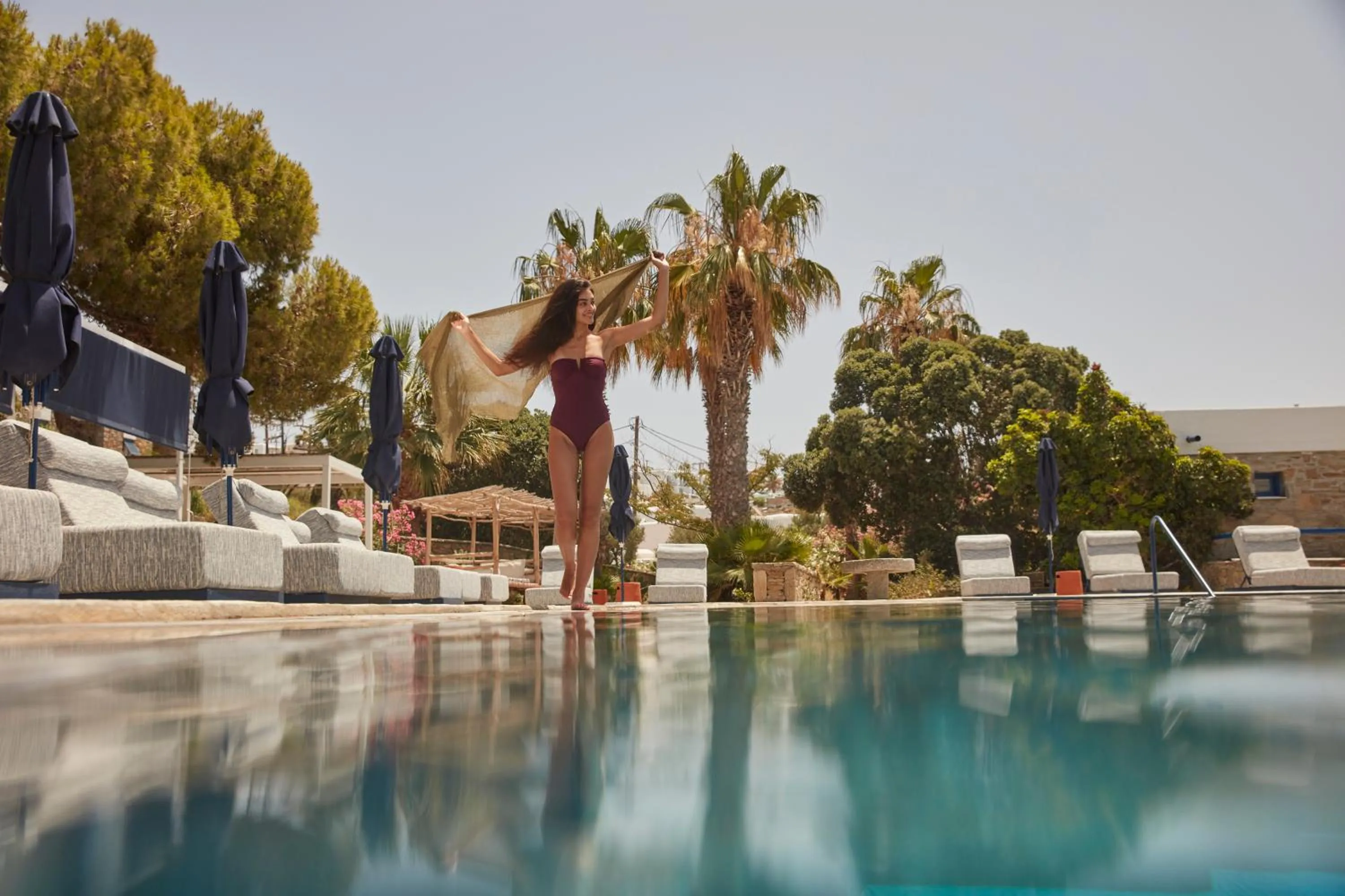 Pool view in Mykonos Theoxenia, a Member of Design Hotels
