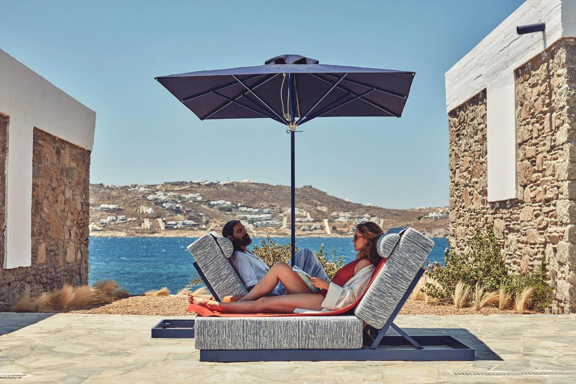 Patio in Mykonos Theoxenia, a Member of Design Hotels