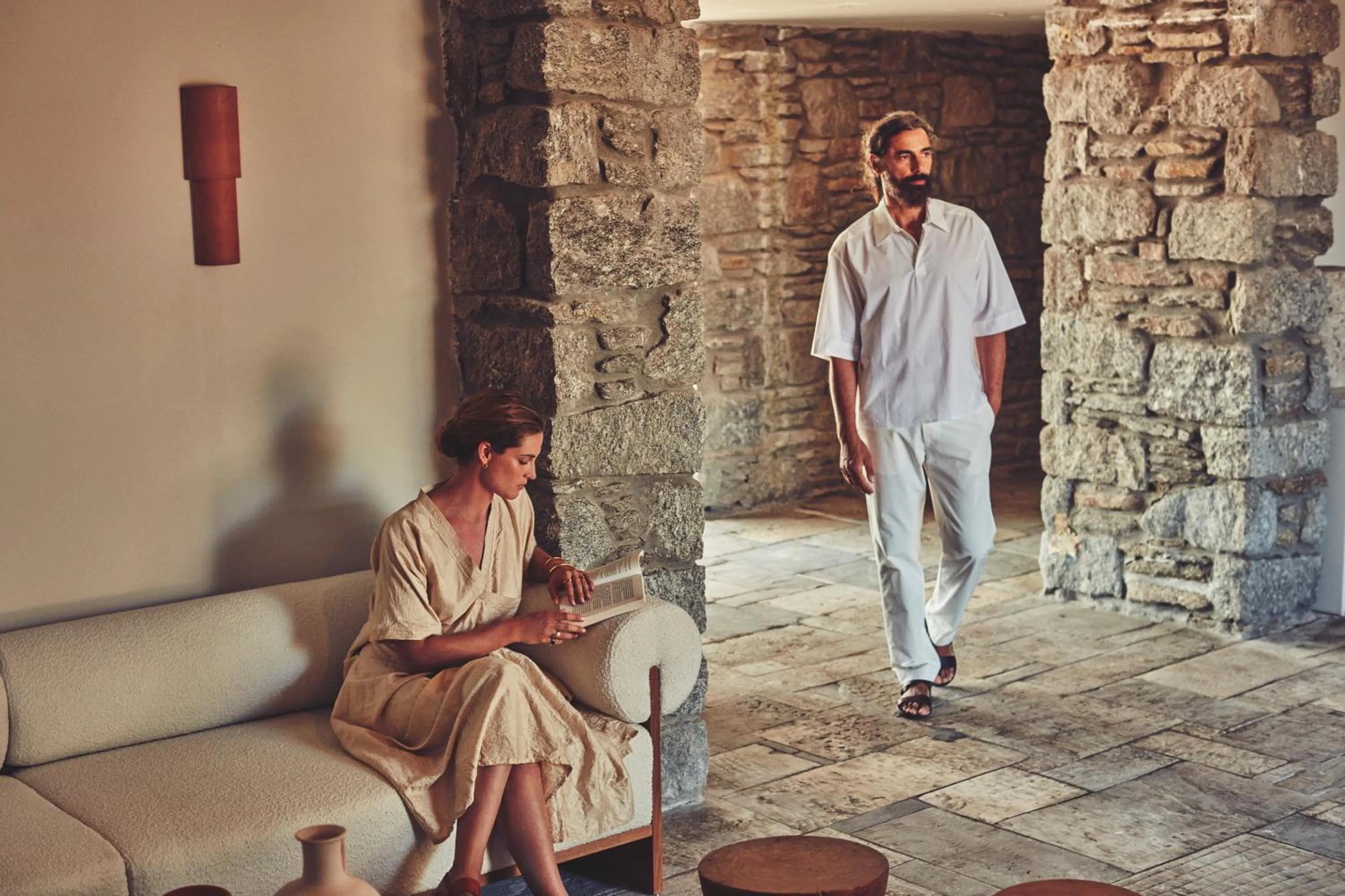 Lobby or reception in Mykonos Theoxenia, a Member of Design Hotels